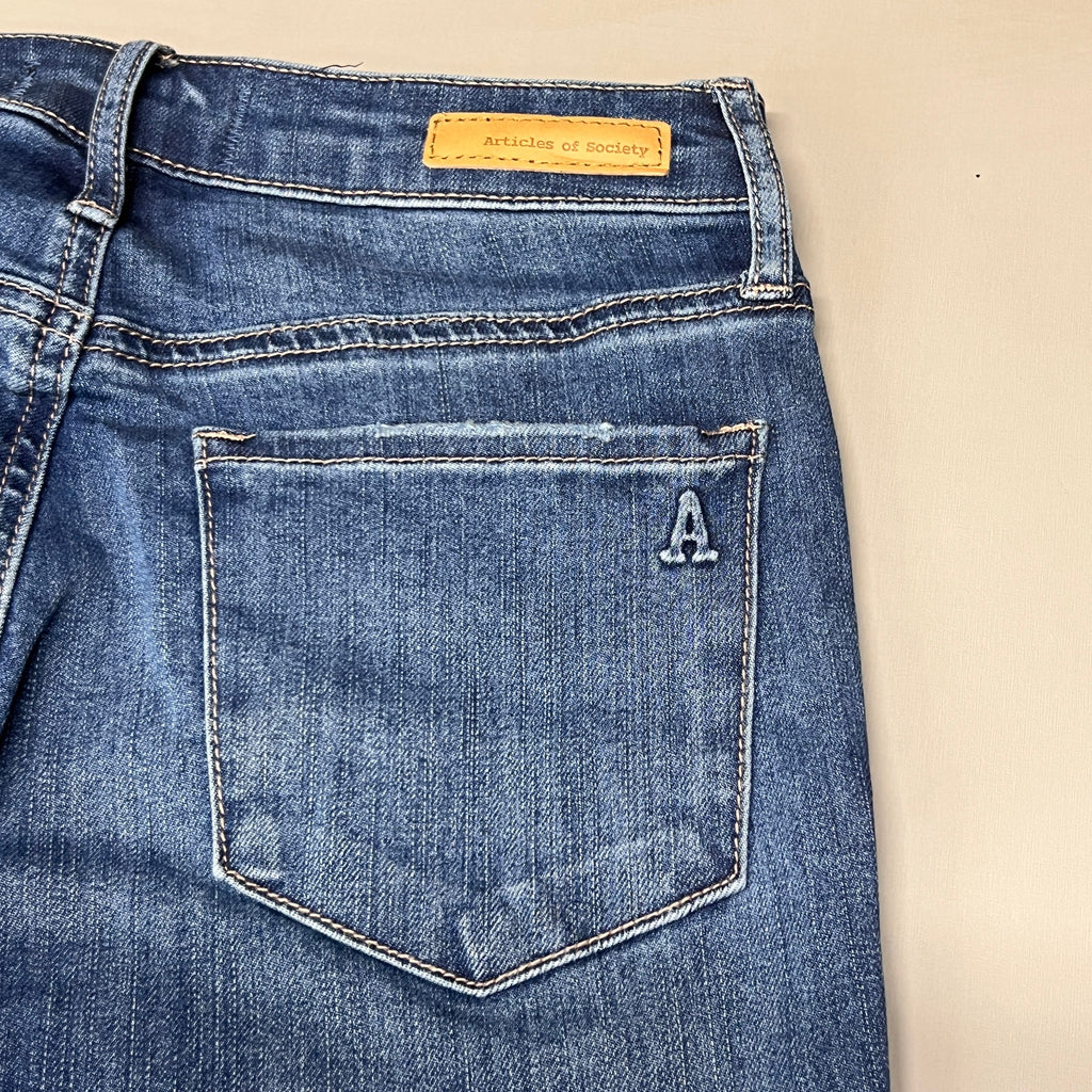 ARTICLES OF SOCIETY Pearl City Denim Jeans Women's Sz 24 Blue 4018PLV-712 (New)