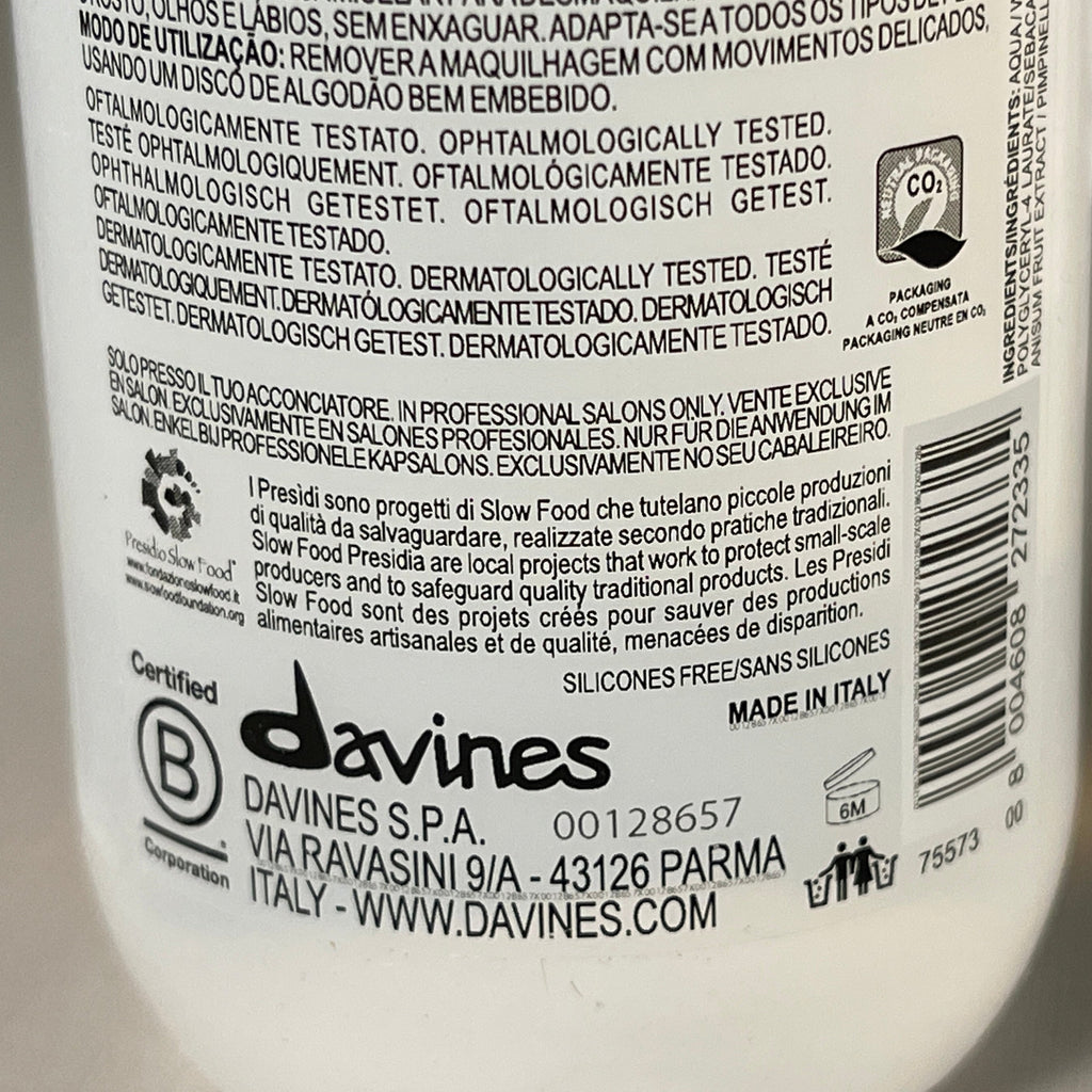 DAVINES Dedy Micellar Water 5.07 fl oz/150ml 75573 (New)