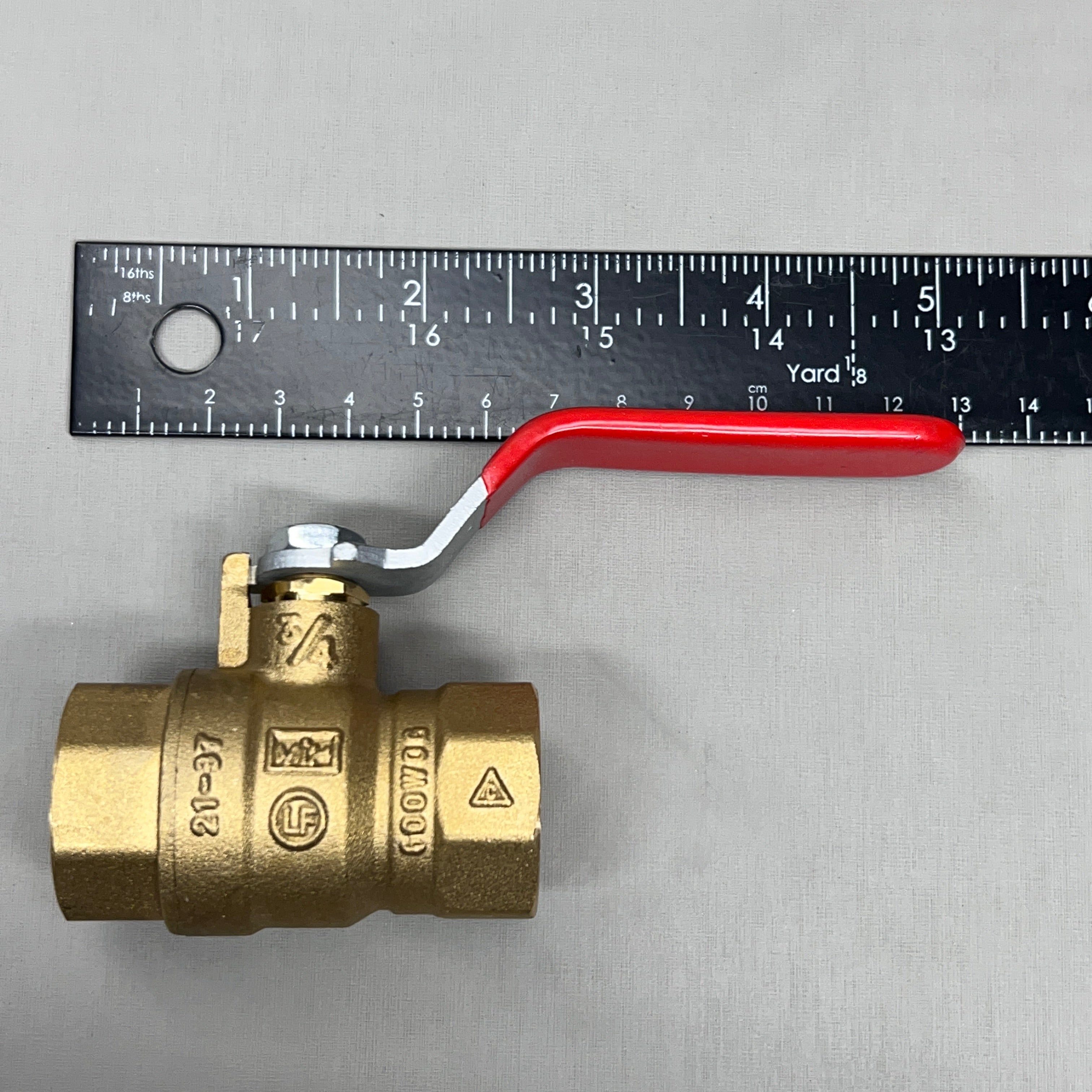 RED-WHITE VALVE Brass Full-Port Ball Valve 3/4" 0.6 lb 5592AB (New)