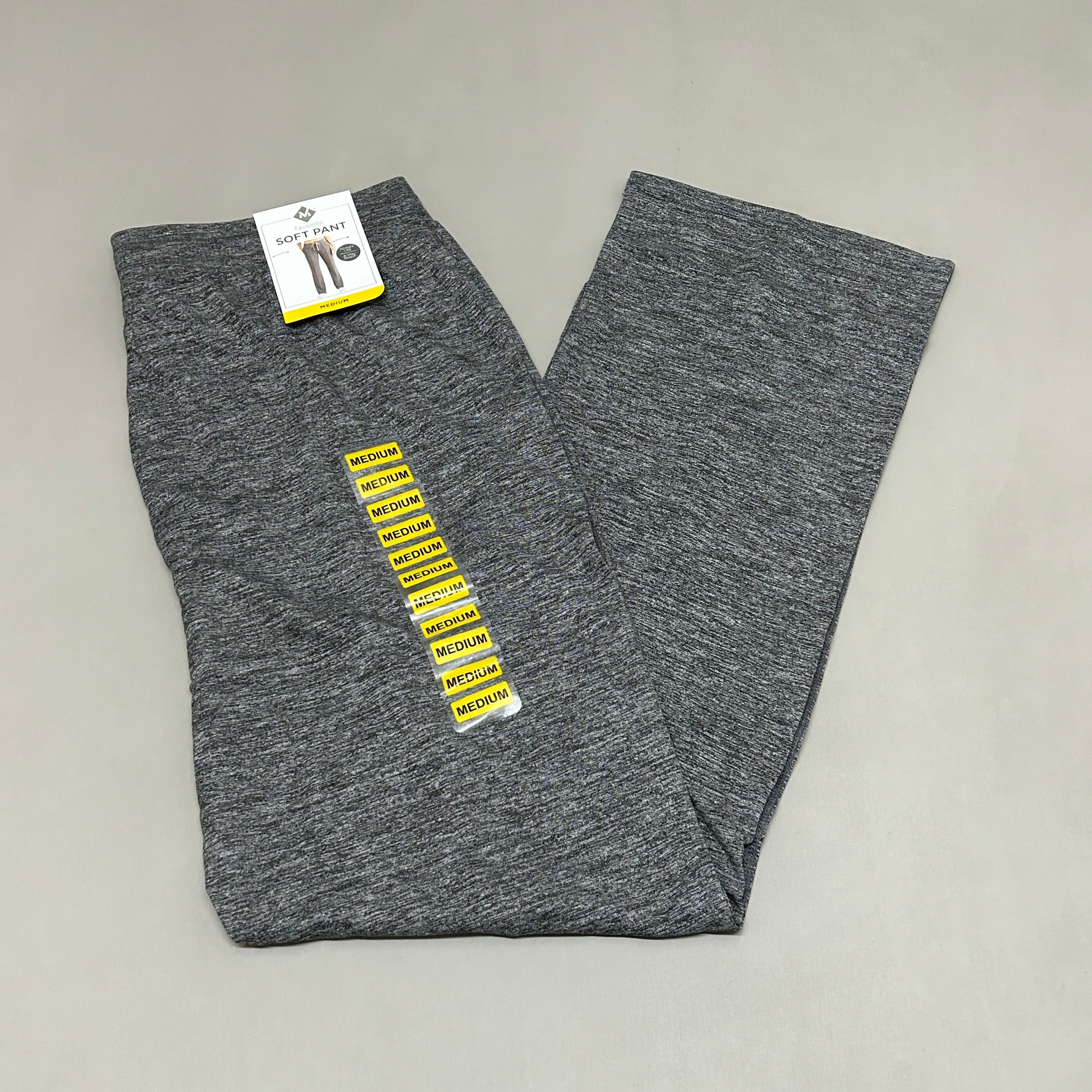MEMBERS MARK Favorite Straight Leg Soft Pant Heather Grey Size Medium (New)