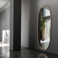 FLOS LA Plus Belle Plug US Brill Wall Mounted LED Mirror Silver 80" Aluminum Frame FU368164A (New)