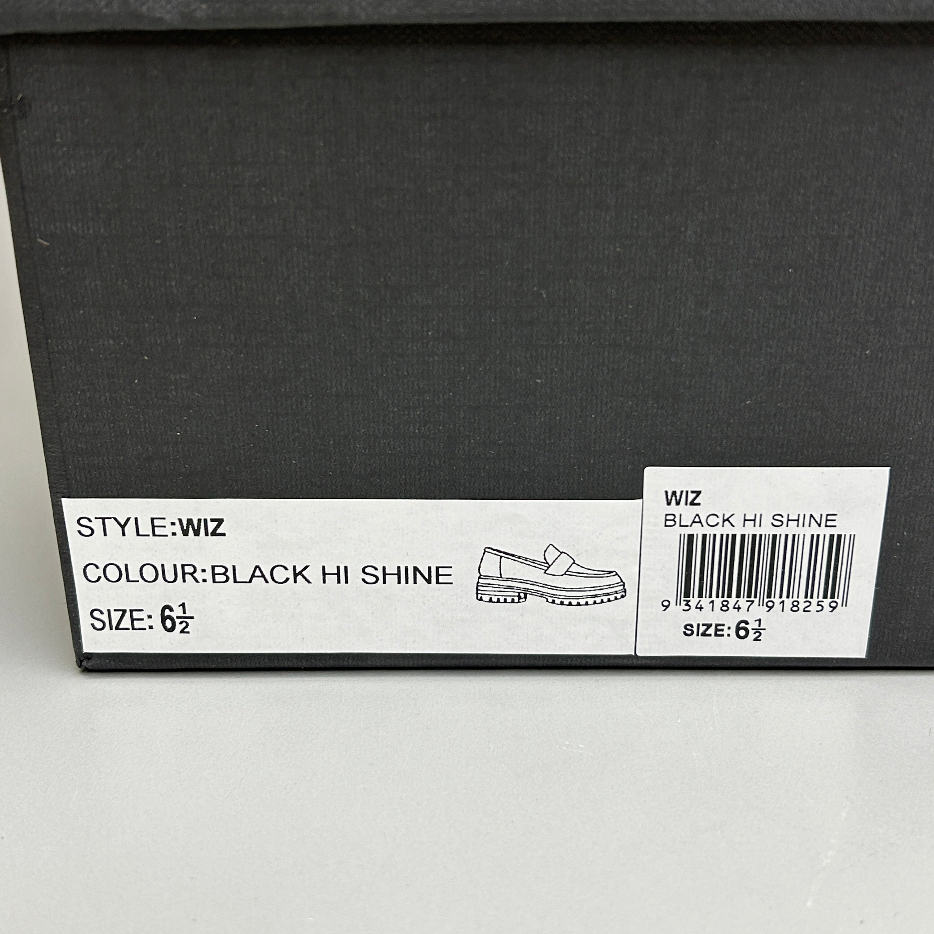 TONY BIANCO Wiz Black Hi Shine Casual Shoes Women's Sz 6.5 (New)