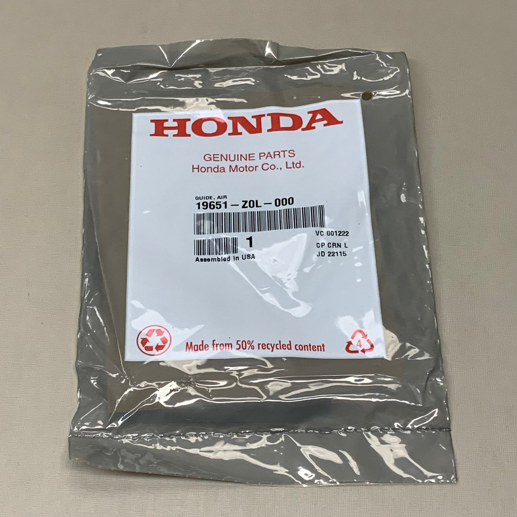 HONDA Air Guide Gasket 19651-Z0L-000 for GCV160, GCV190 and GSV190 OEM (New)