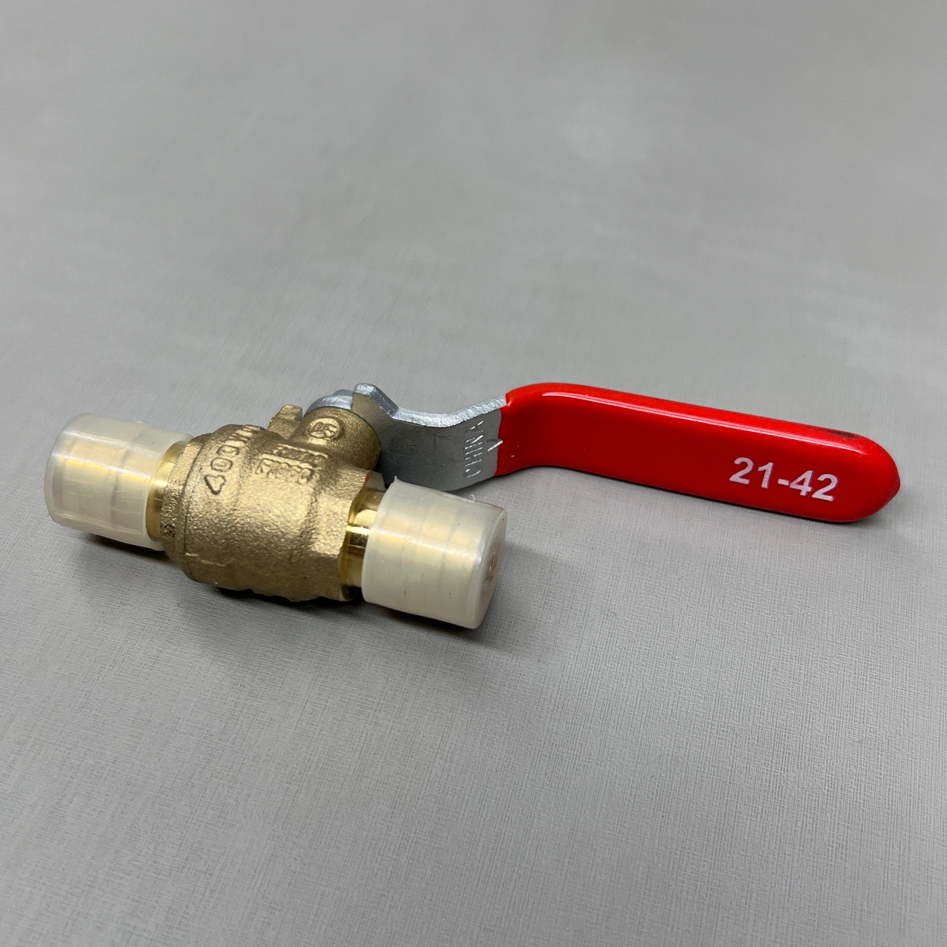 RED-WHITE VALVE Brass LF PEX Ball Valve 1/2" 0.28 lb 5015AB (New)