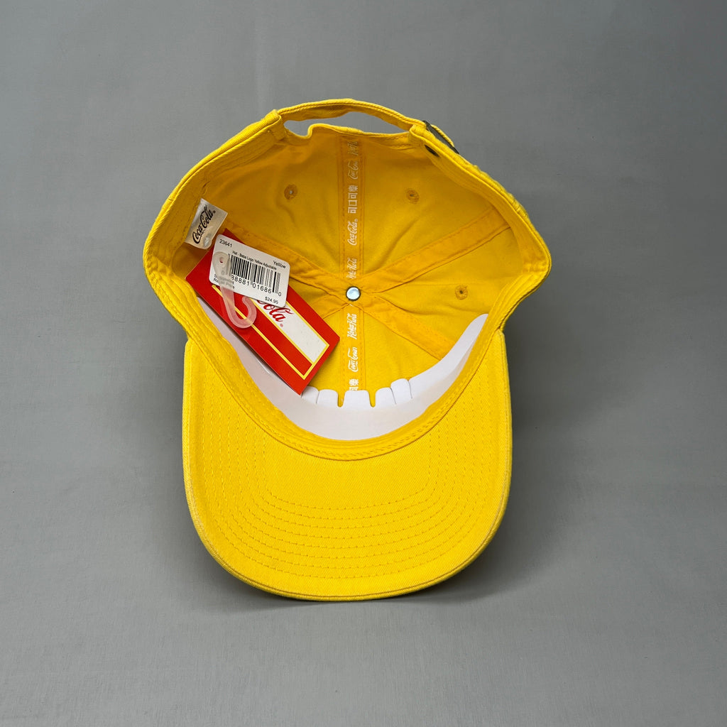 COCA-COLA Beba Baseball Cap Sz One Size Yellow 23641 (New)