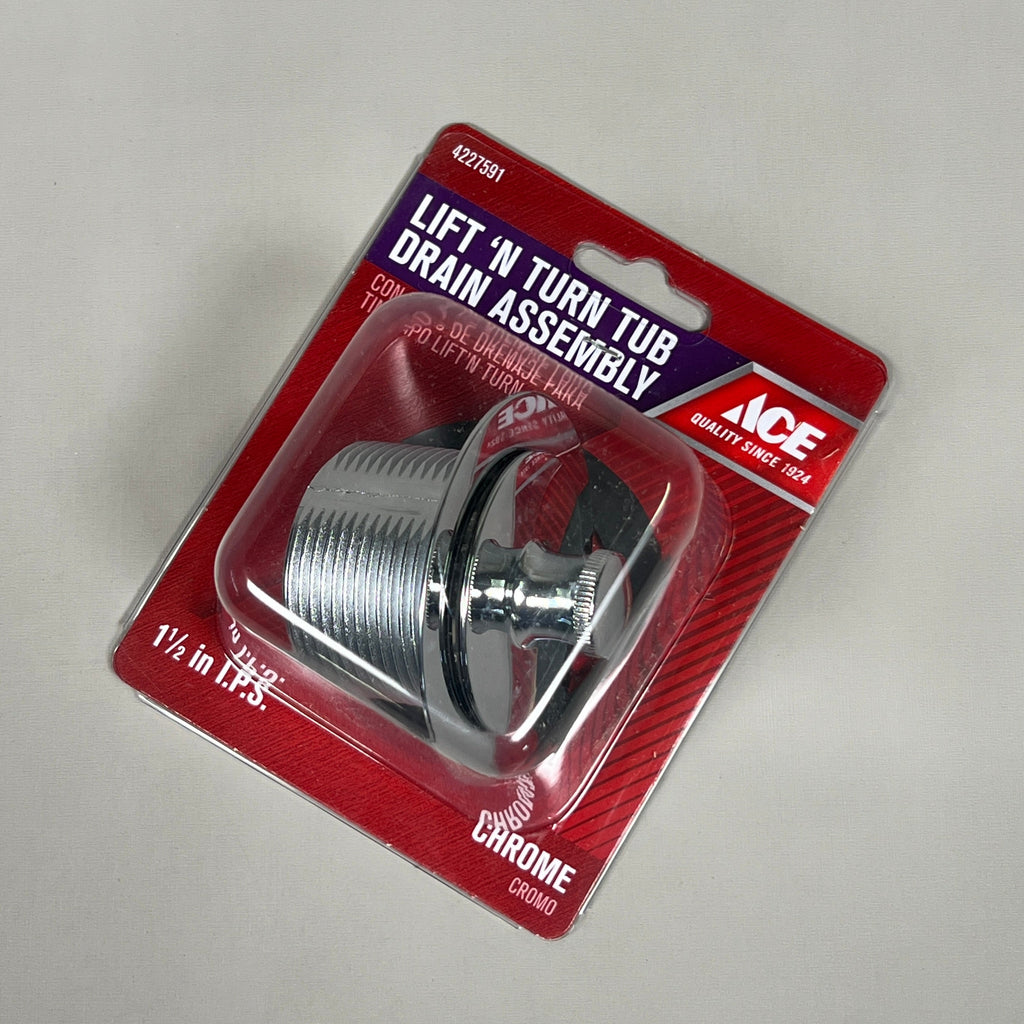 ACE 6-PACK of Lift 'n Turn Tub Drain Polished Metal Assembly 1-1/2 in.  (New)