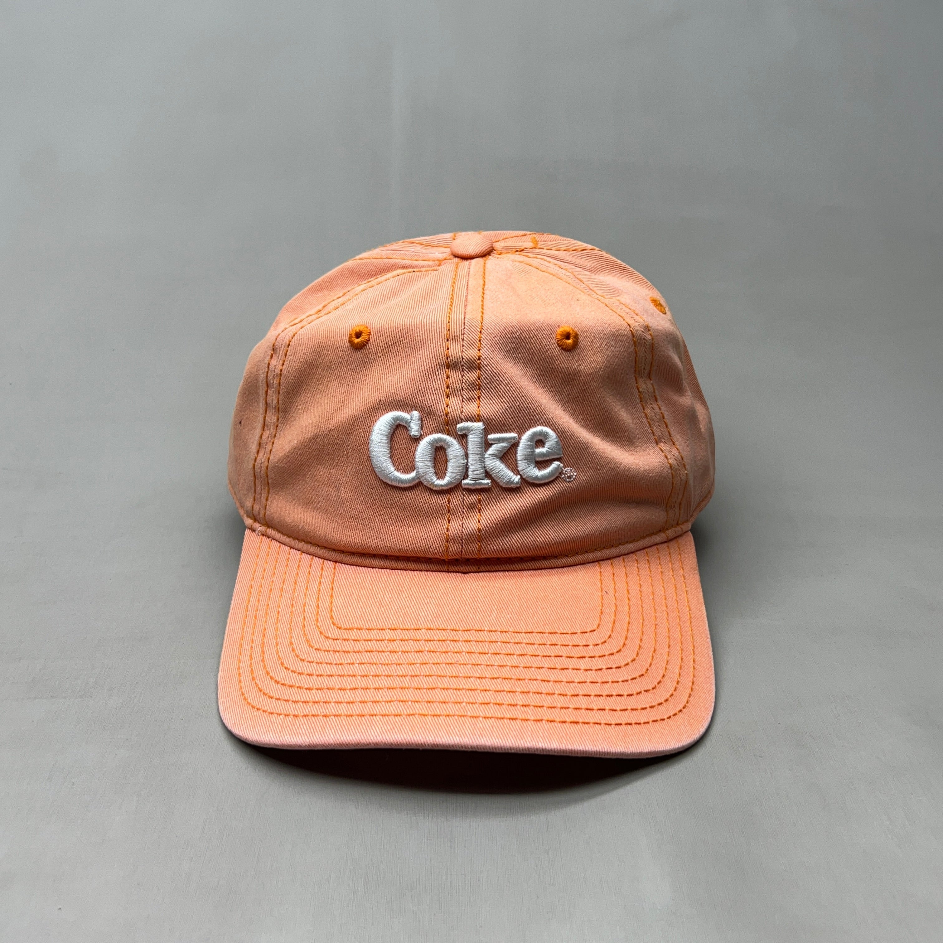 COCA-COLA Baseball Cap Strap Back Sz One Size Orange 23635 (New)