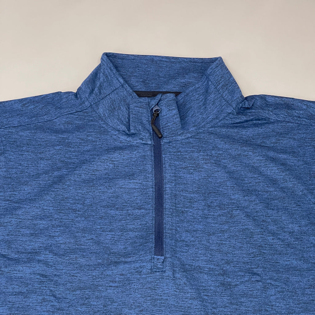 ZUSA Pull Over Shirt Long Sleeve Brisk Quarter Zip Women's Sz M Navy Heather (New)