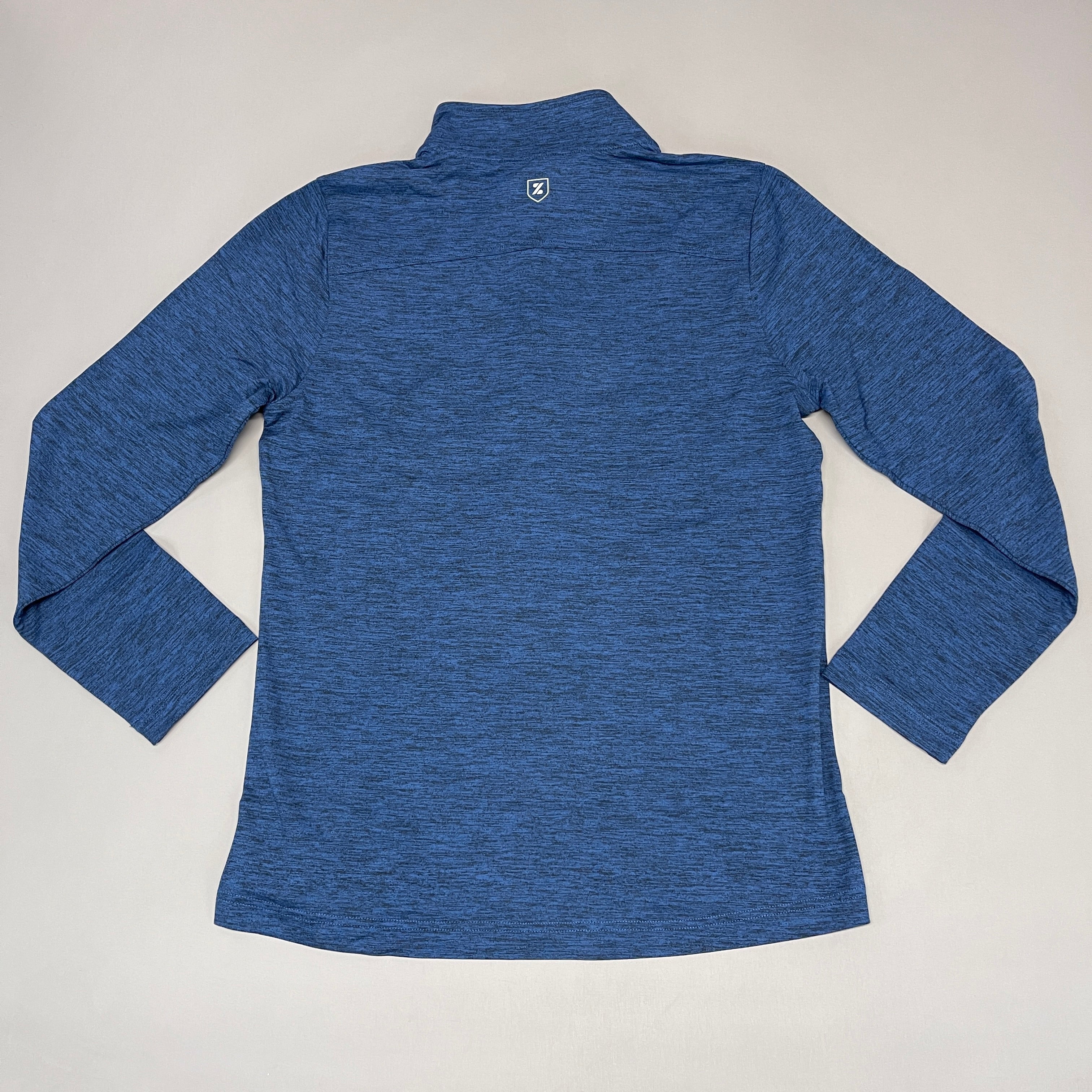 ZUSA Pull Over Shirt Long Sleeve Brisk Quarter Zip Women's Sz M Navy Heather (New)