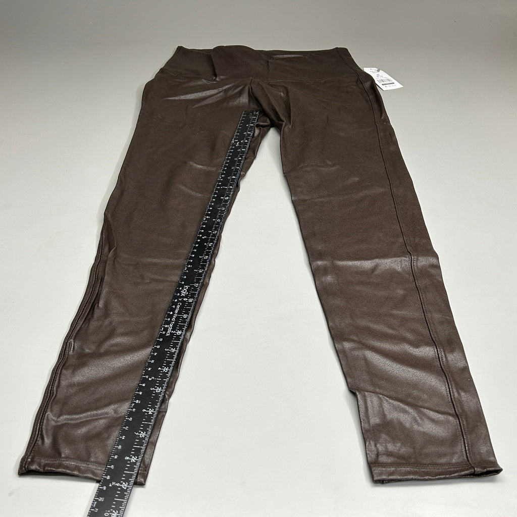 TIME AND TRU Women's Faux Leather Leggings Sz M 8-10 Brown (New)