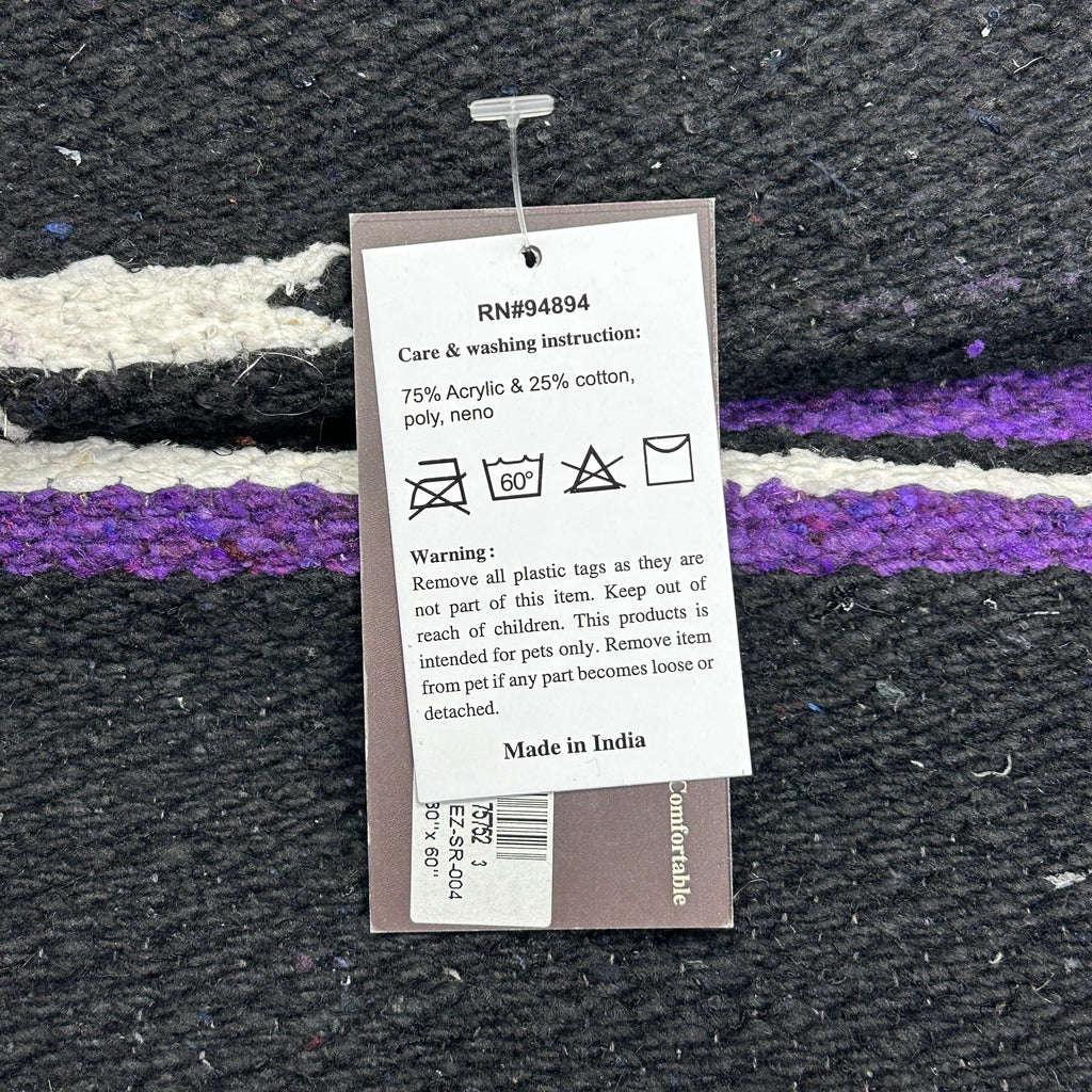 EQUINE ZONE 30" x 60" Saddle Blanket Purple (New)