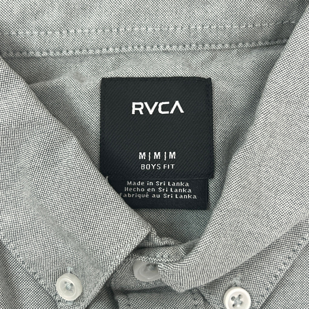 RVCA That'll Do Stretch Short Sleeve Shirt Youth Sz M / 12 B525TRTS Balsam Green (New)