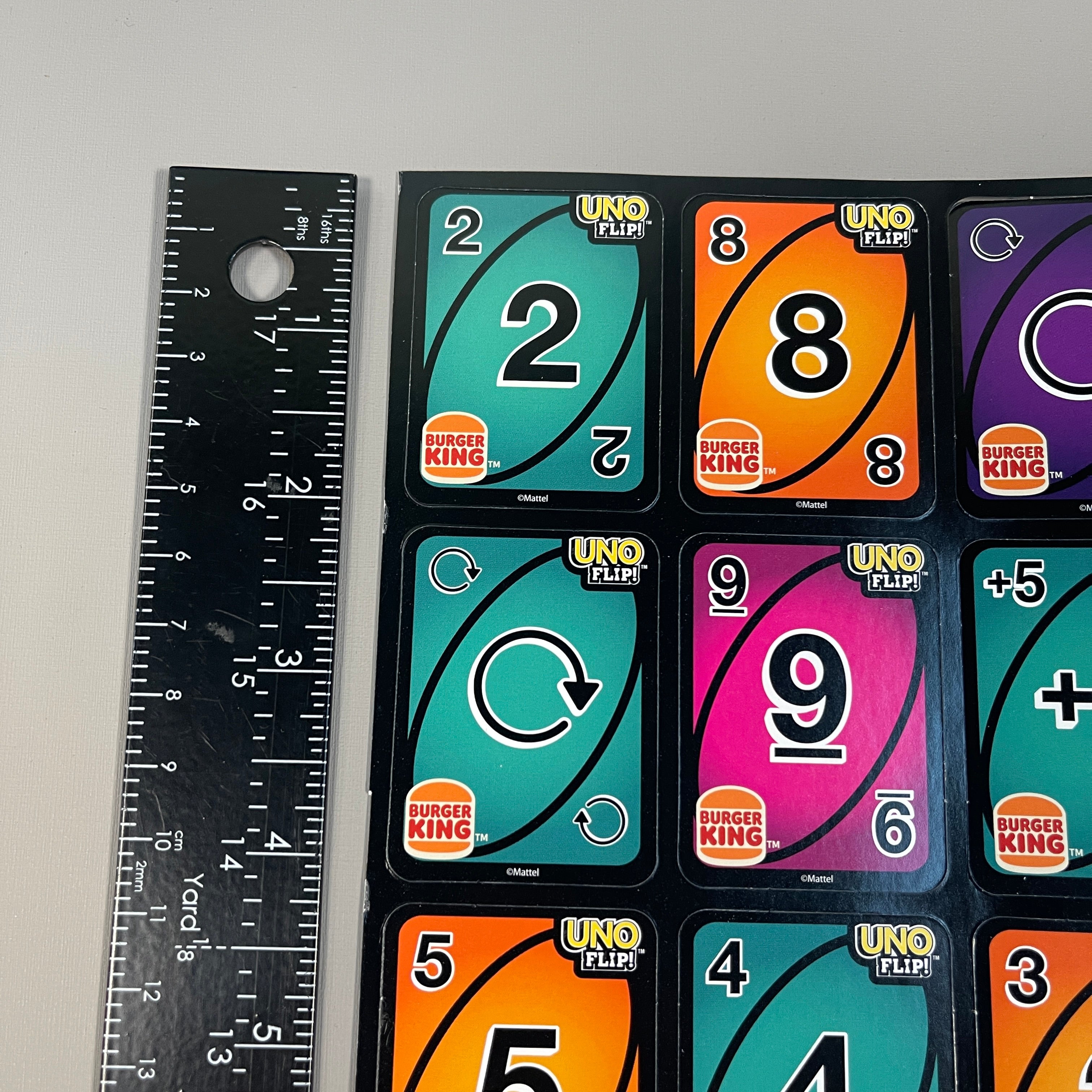 BURGER KING UNO Card Game Jul-Oct 2021 (Kid's Meal Toy) Mattel 15951B (New)