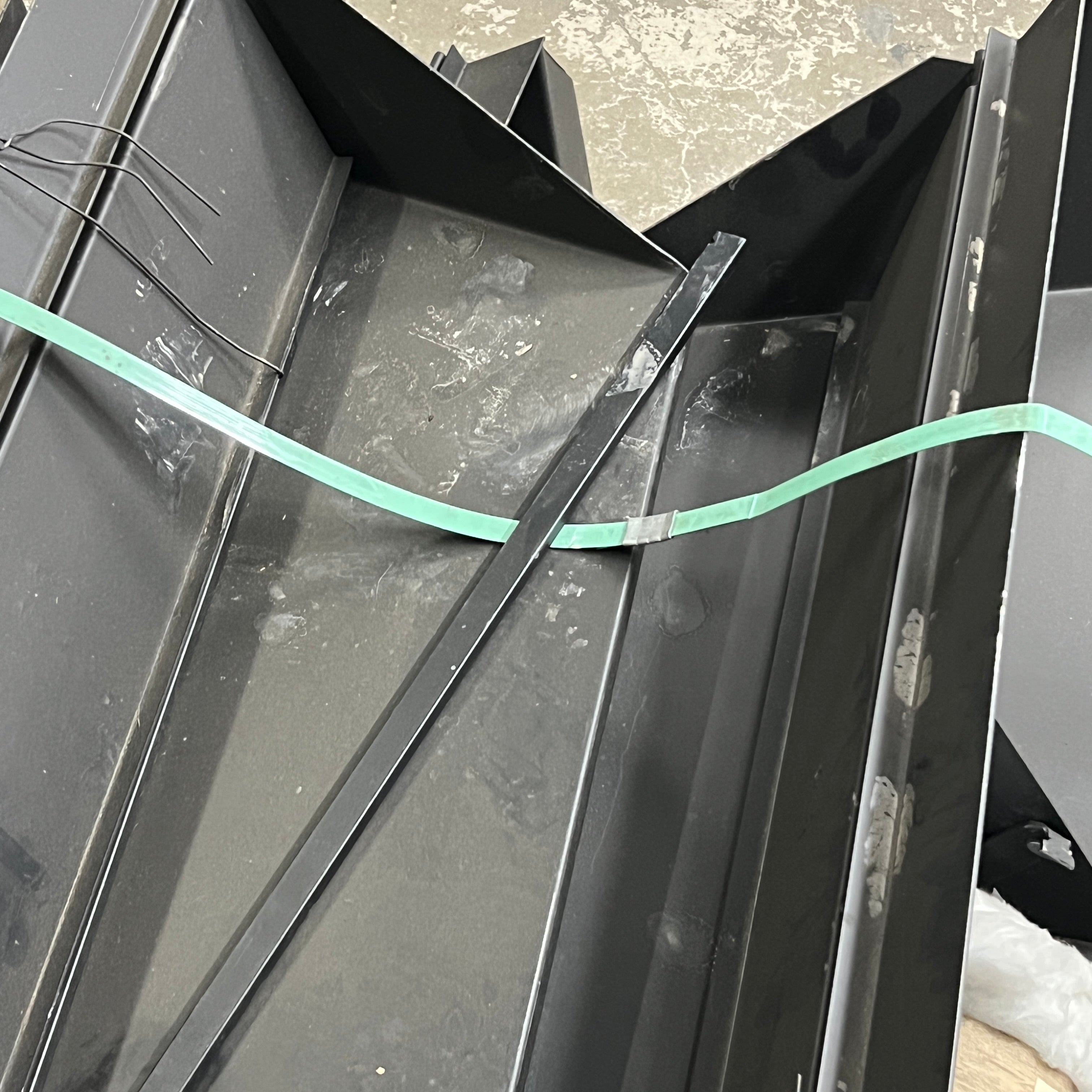 VESTAL Lot of 6! All Steel High Fireplace Throat Dampers Black (Used, AS-IS)