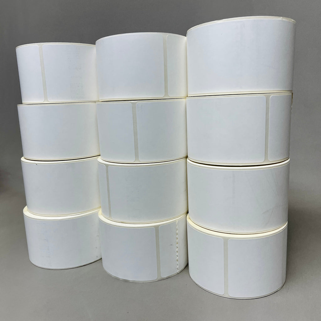 VASNA TT (12 PACK) Synthetic Thermal Transfer labels 250 /roll 2.25" x 6"