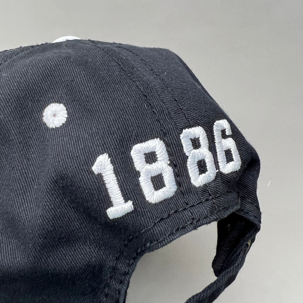 COCA-COLA Las Vegas 1886 Black Script Baseball Cap Fit Sz One Size Black 23633 (New)