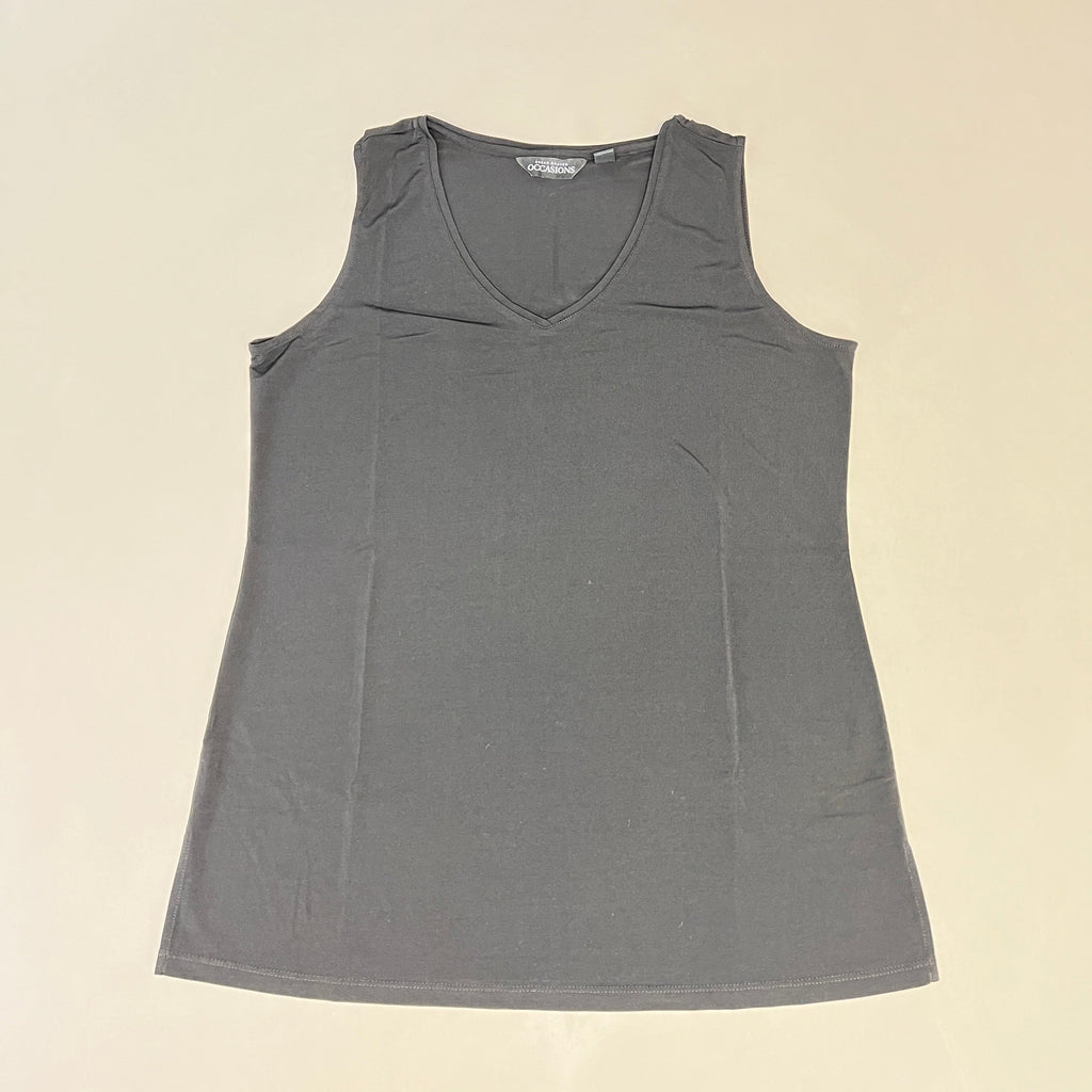 SUSAN GRAVER Knit Cardigan & Tank Set Women's Sz XS Grey / Black A384258F19671 (New)