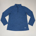 ZUSA Pull Over Shirt Long Sleeve Brisk Quarter Zip Women's Sz M Navy Heather (New)