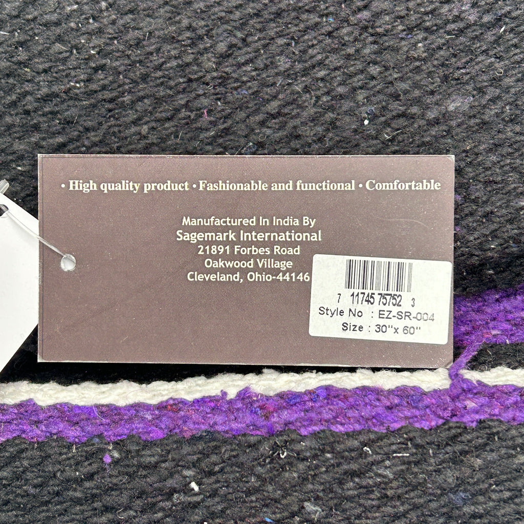EQUINE ZONE 30" x 60" Saddle Blanket Purple (New)