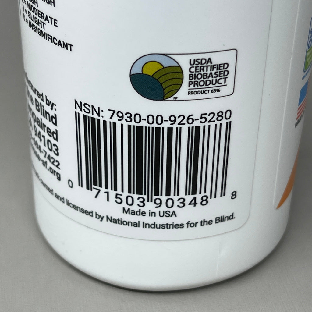 SKILCRAFT (4 PACK) All Purpose Cleaner Biobased 16 oz Spray Bottle 9265280