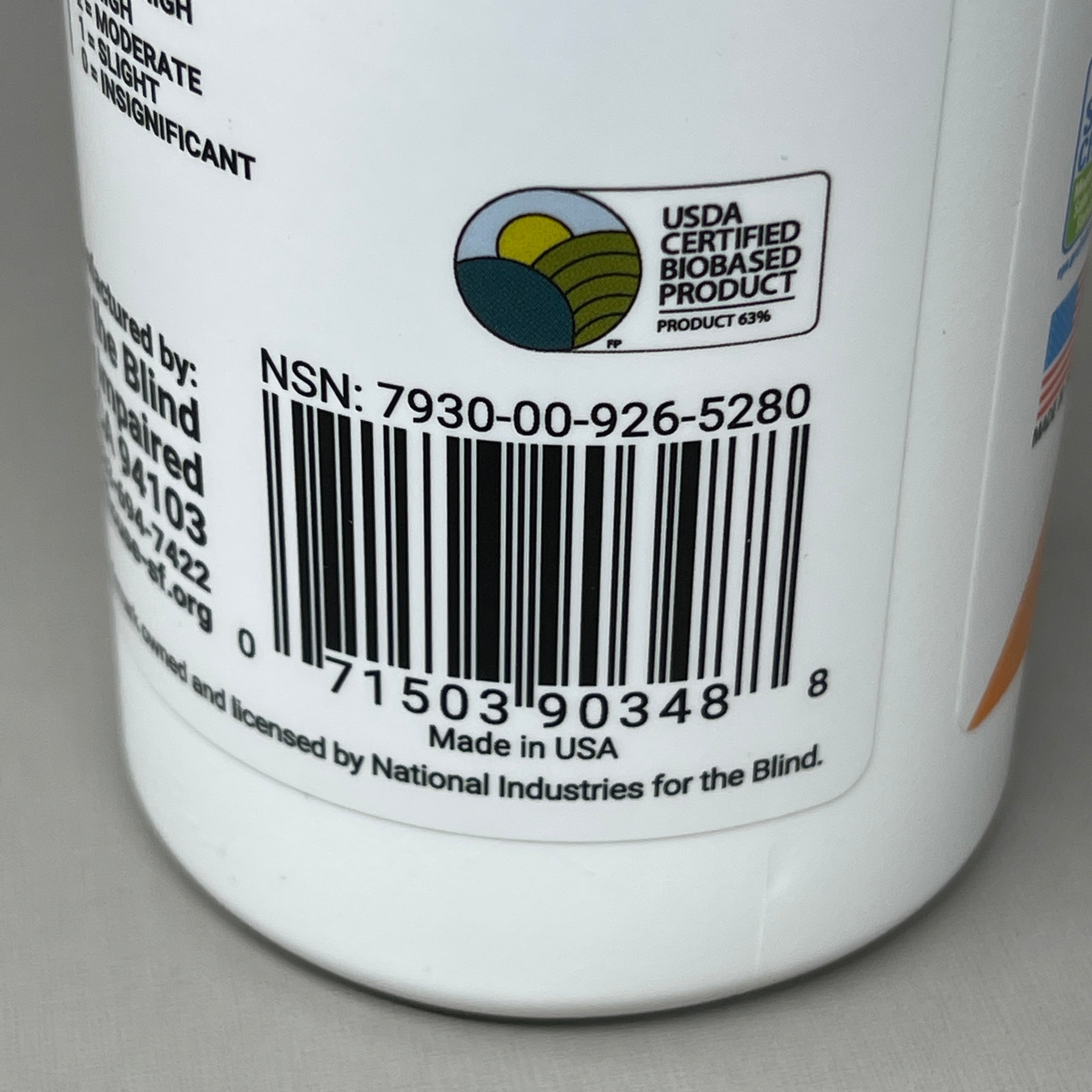 SKILCRAFT (4 PACK) All Purpose Cleaner Biobased 16 oz Spray Bottle 9265280