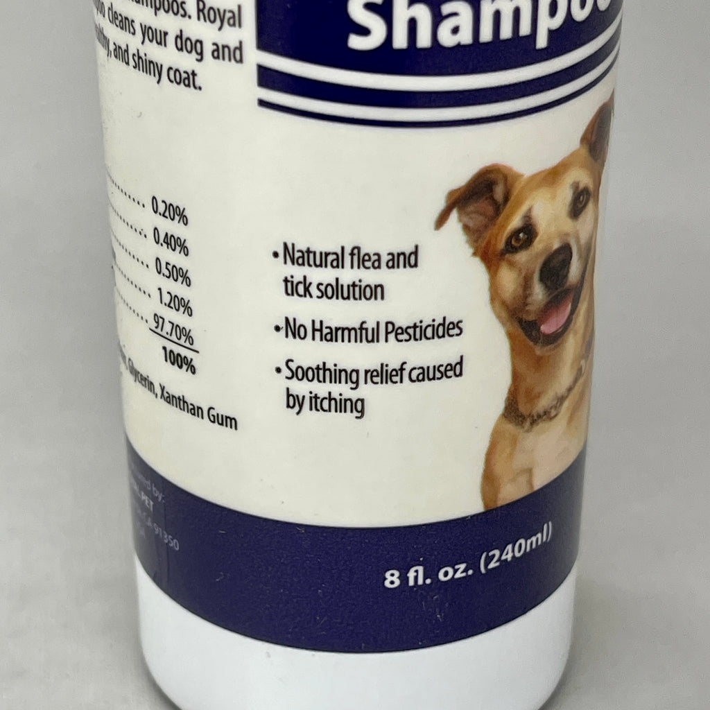 ROYAL PET Natural Flea & Tick Shampoo 6-PACK for Dogs USA 8 fl oz (New)