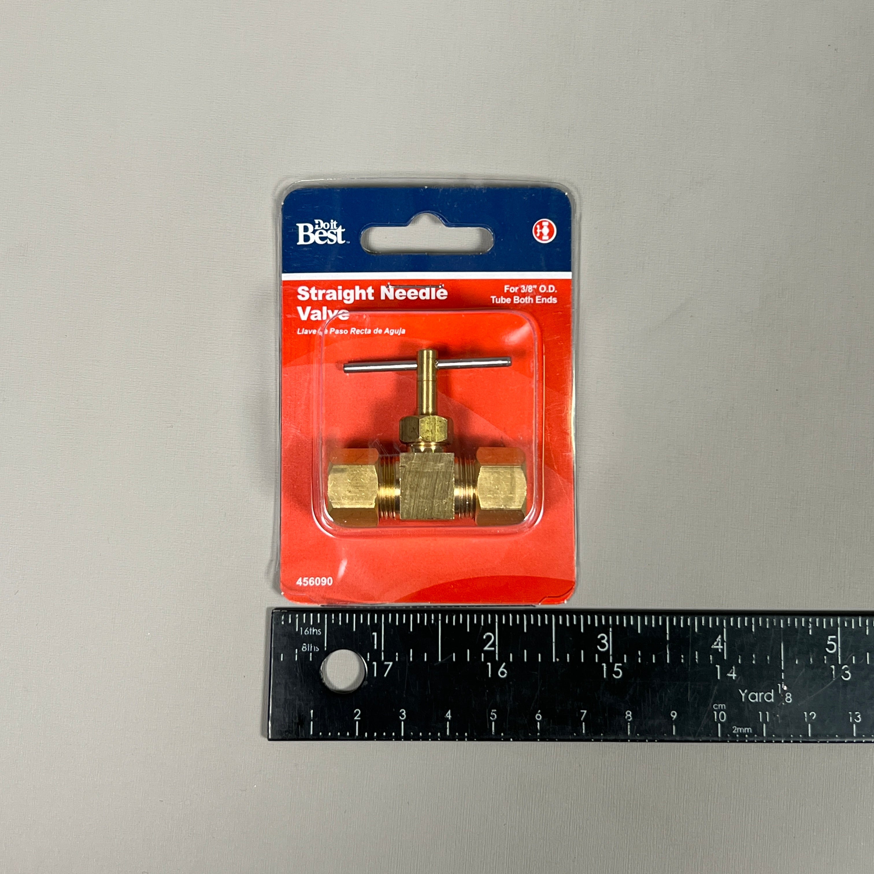 DO IT BEST 6-PACK of Tube Brass Straight Needle Valve 3/8 In. Tube x 3/8 In. Tube (New)