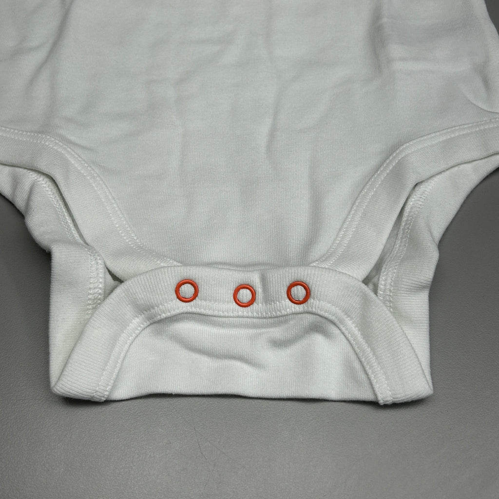 CAT & JACK Baby Boys' Love Short Sleeve Bodysuit White 12M (New)