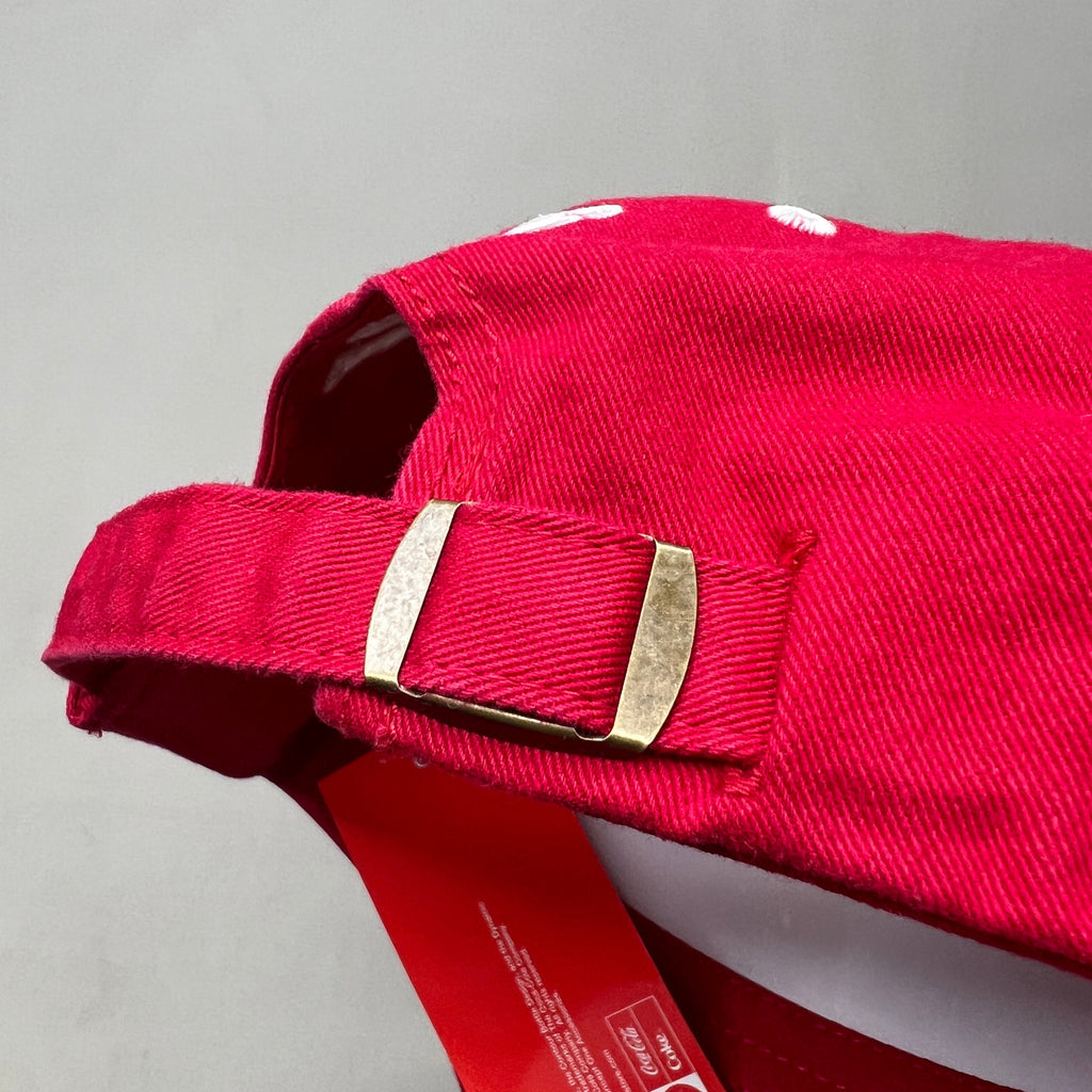 COCA-COLA Las Vegas 1886 Black Script Baseball Cap Fit Sz One Size Red 23633 (New)