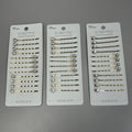 SCUNCI 3-PACK! Pearl/Crystal Bobby Pin Slides Elite Collection Gold 12-Pieces (New)