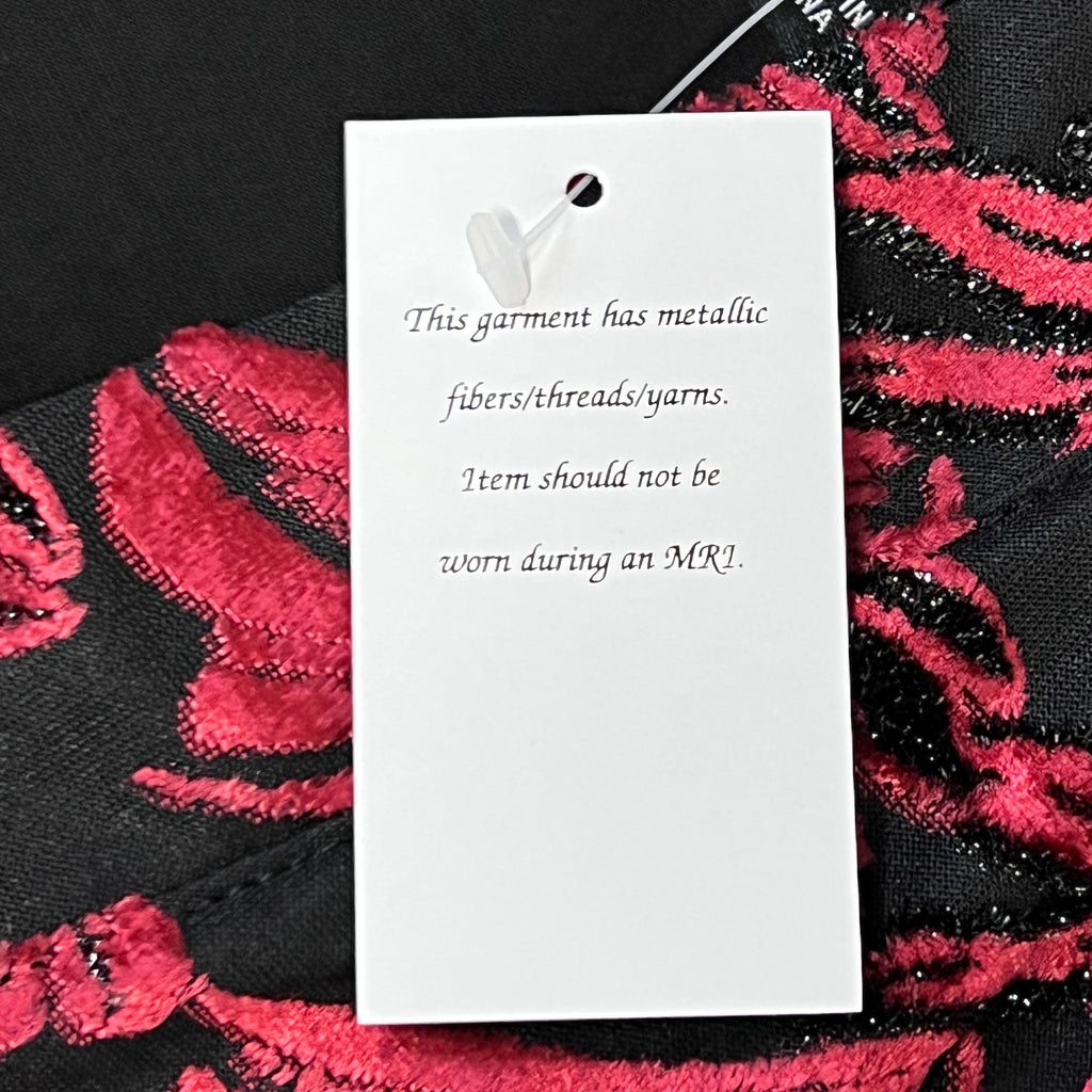 SUSAN GRAVER Knit Cardigan & Tank Set Women's Sz S Red / Black A384258E97625 (New)