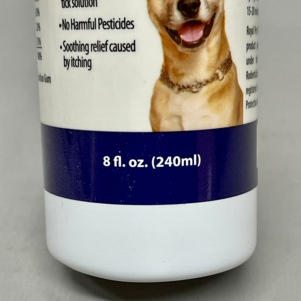 ROYAL PET Natural Flea & Tick Shampoo 6-PACK for Dogs USA 8 fl oz (New)