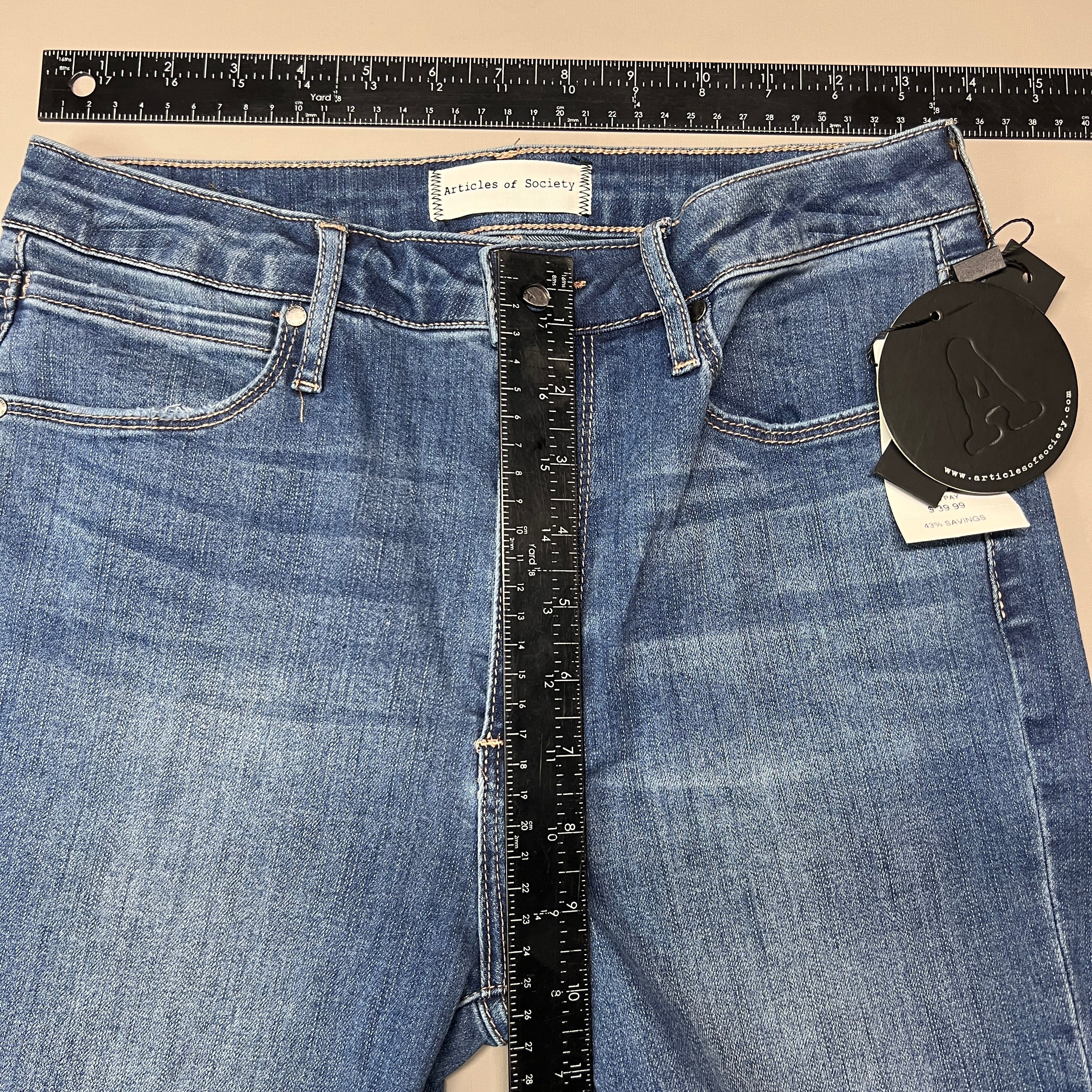 ARTICLES OF SOCIETY Pearl City Denim Jeans Women's Sz 28 Blue 4018PLV-712 (New)