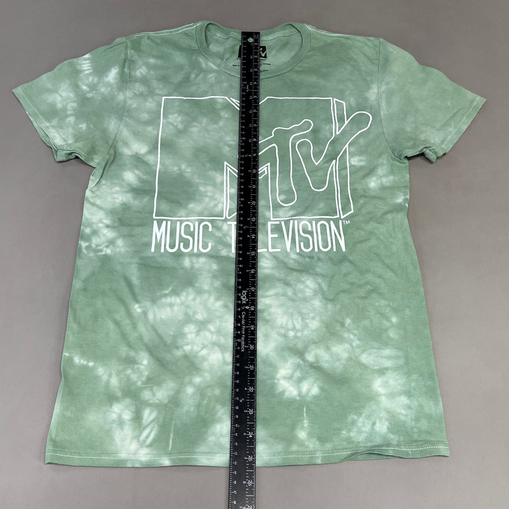 MTV Mint and White Tie-Dye Short Sleeve T-Shirt Women's Sz S 86947(New)