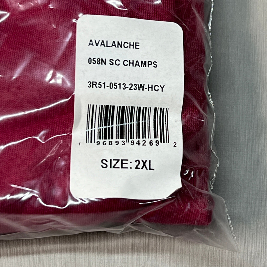 FANATICS 2022 Stanley Cup Champions Colorado Avalanche Long Sleeve T-shirt Sz 2XL Burgundy 058N SC Champs (New)