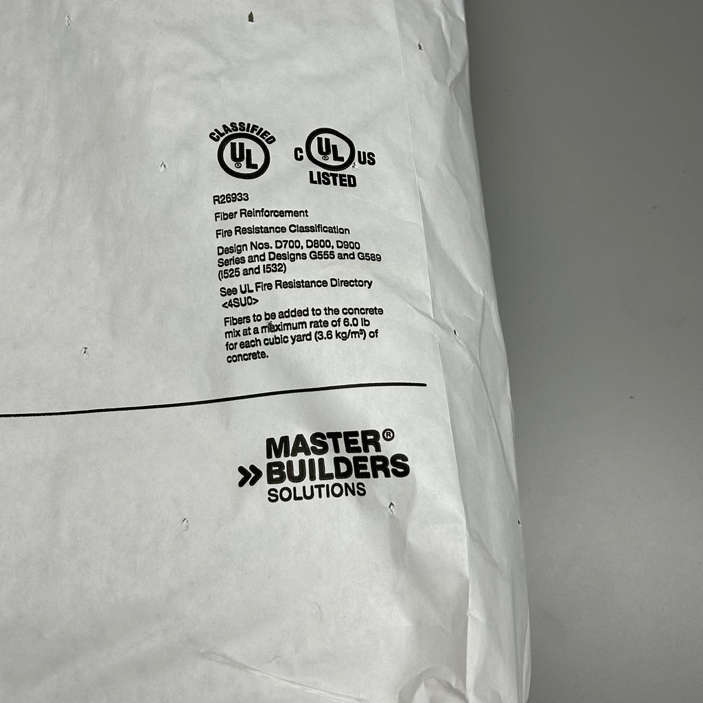 BASF MasterFiber MAC 360 FF Synthetic Hybrid Fiber 5 Bags 5 lbs each (New)
