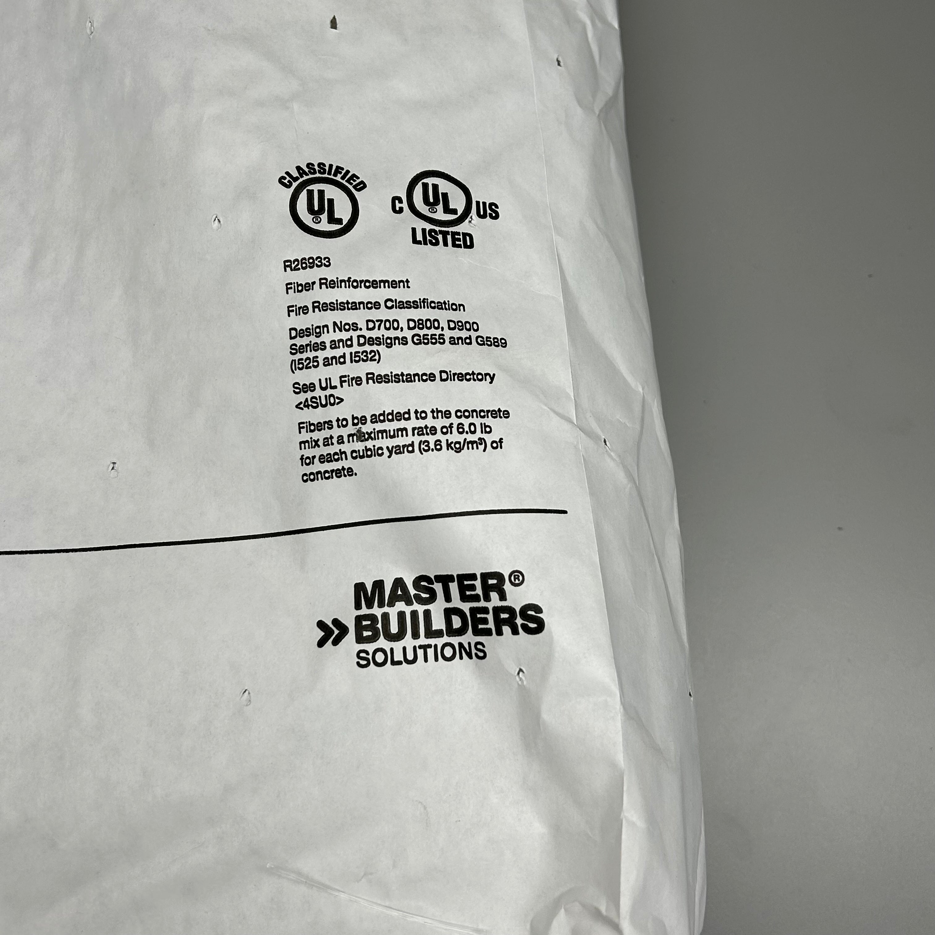 BASF MasterFiber MAC 360 FF Synthetic Hybrid Fiber 5 Bags 5 lbs each (New)