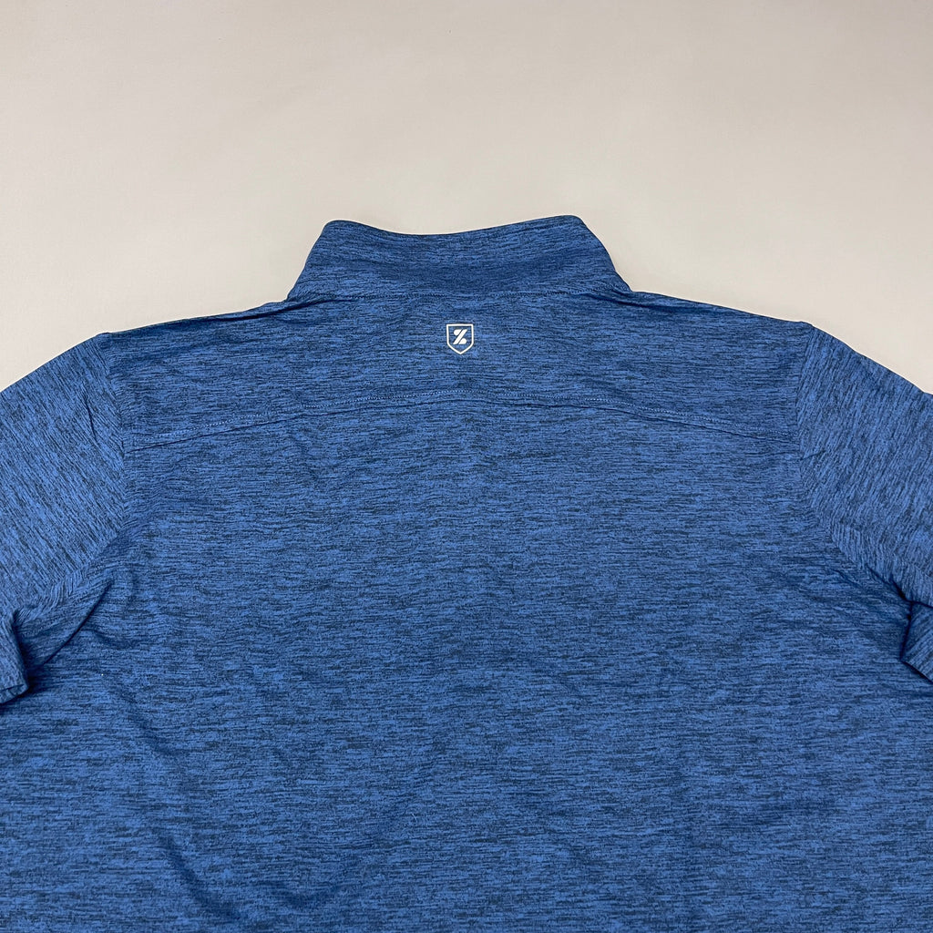 ZUSA Pull Over Shirt Long Sleeve Brisk Quarter Zip Men's Sz 2XL Navy Heather (New)