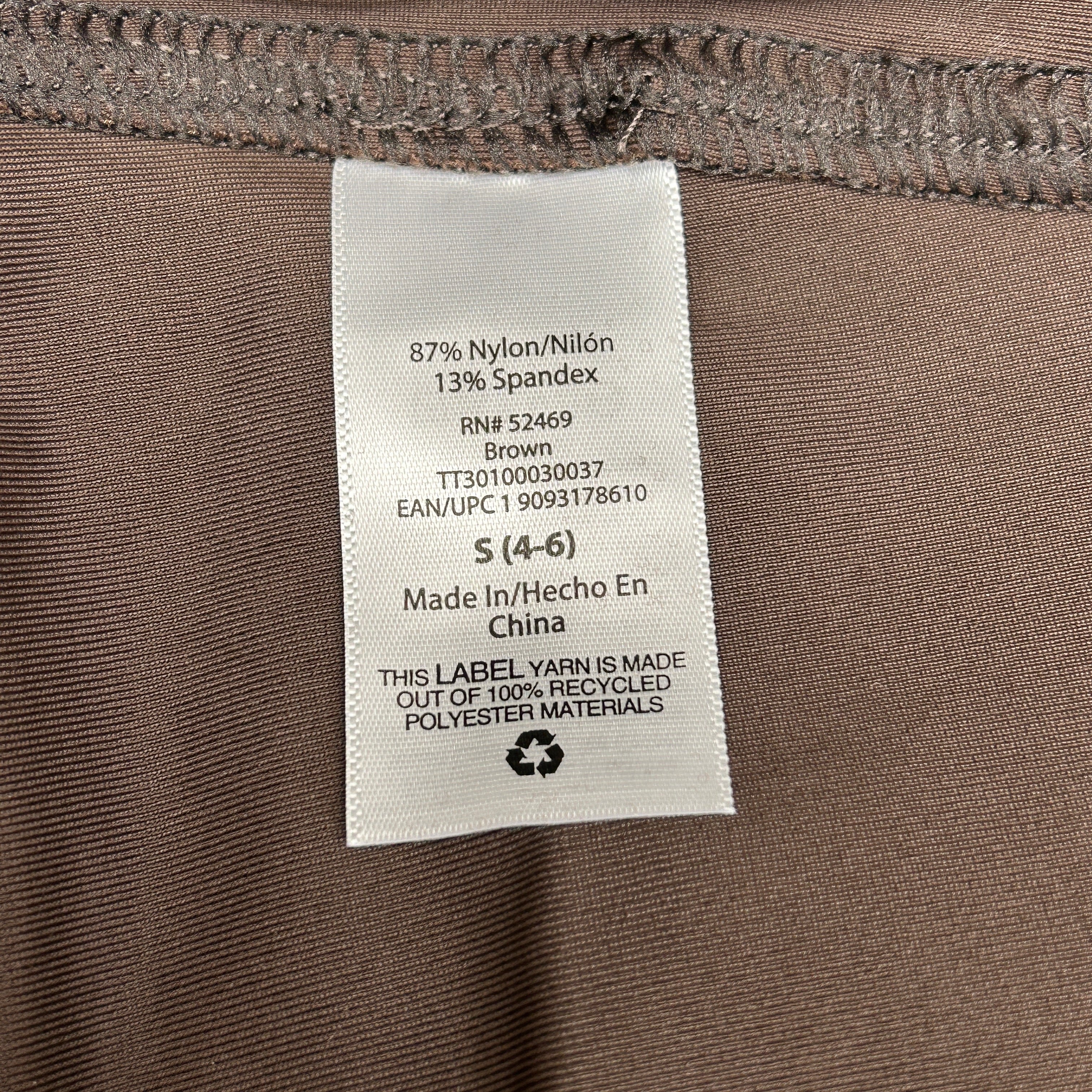 TIME AND TRU Women's Faux Leather Leggings Sz S 4-6 Brown (New)