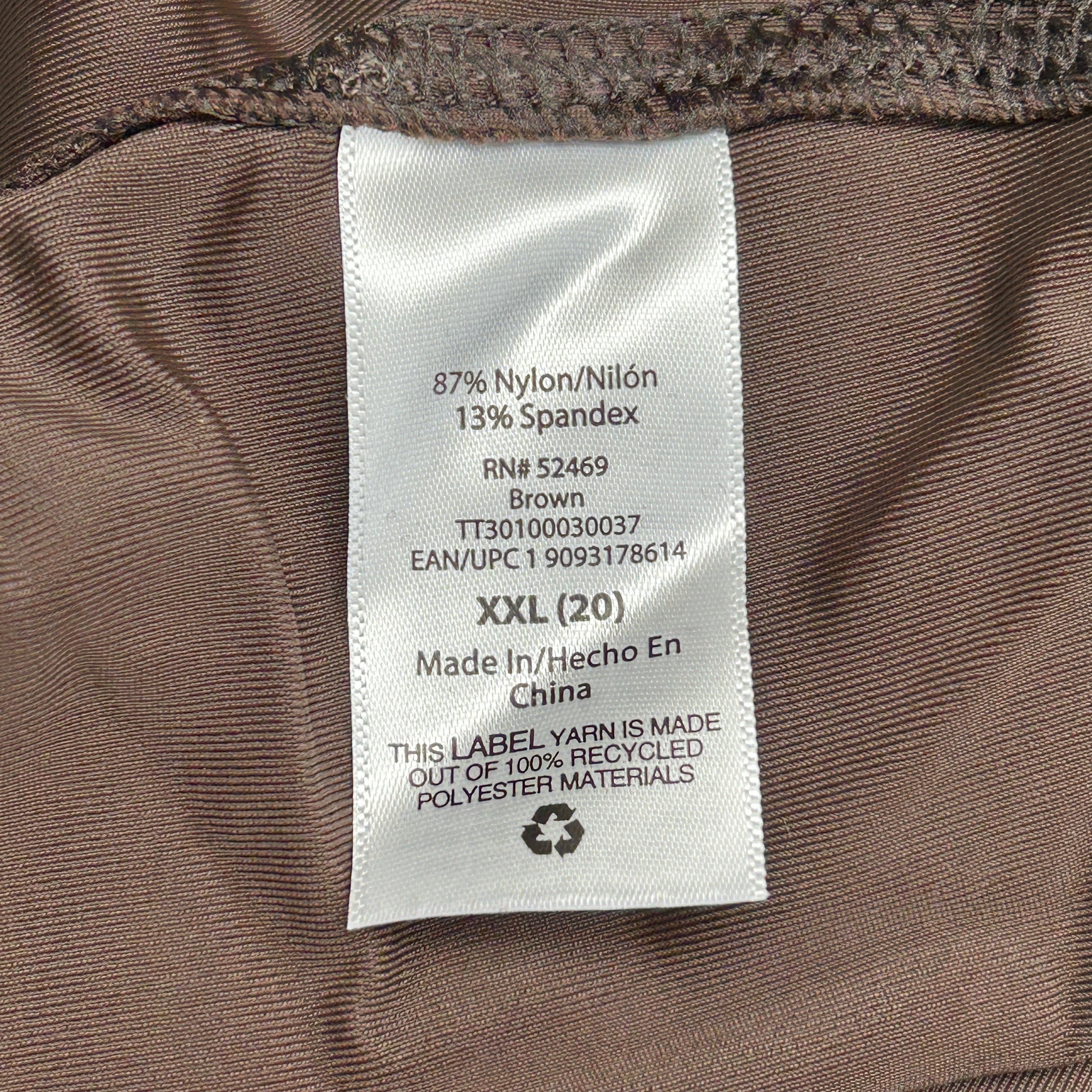 TIME AND TRU Women's Faux Leather Leggings Sz XXL 20 Brown (New)