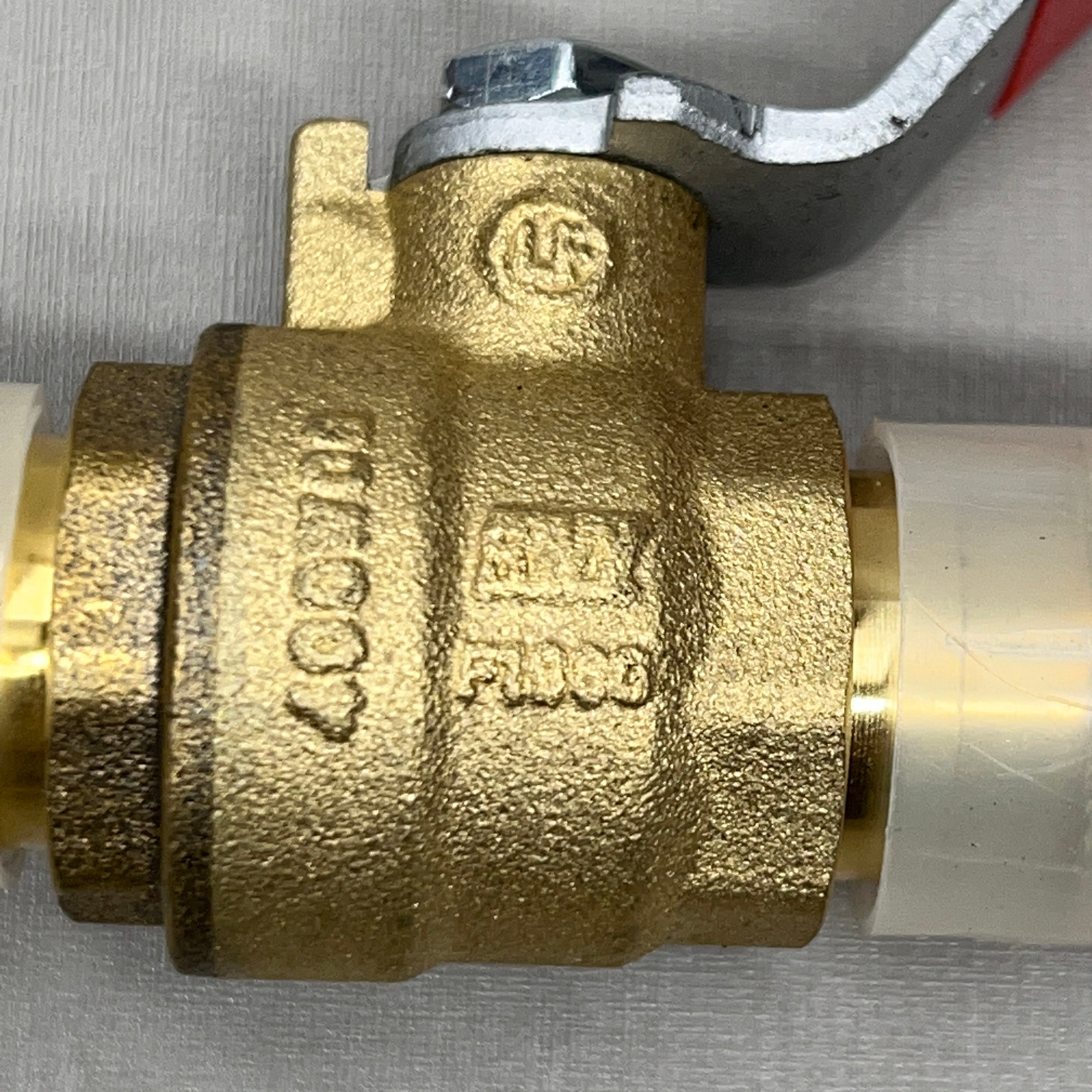 RED-WHITE VALVE Brass LF PEX Ball Valve 3/4" 0.5 lb 5015AB (New)