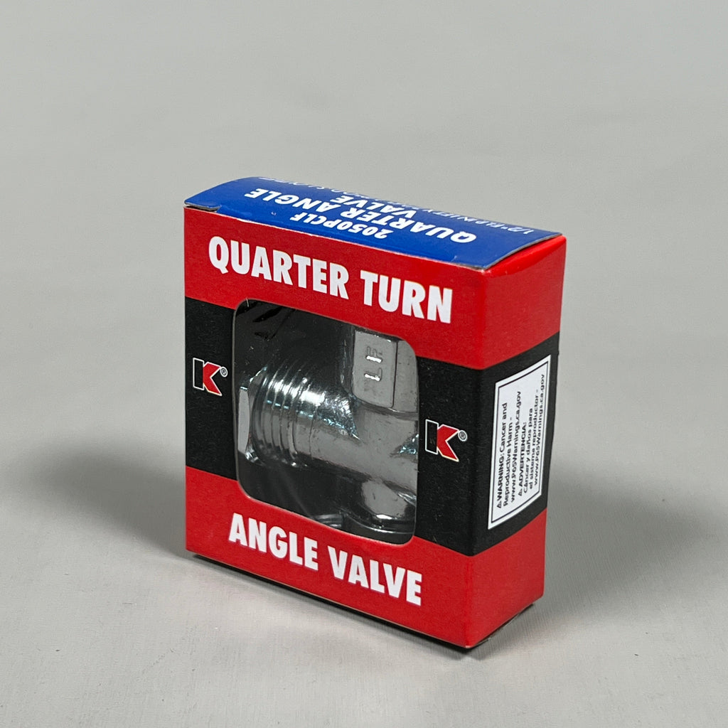KEENEY 4-PACK of Compression Brass Quarter Angle Valve 1/2 in. FIP in. X 7/16 in. (New)