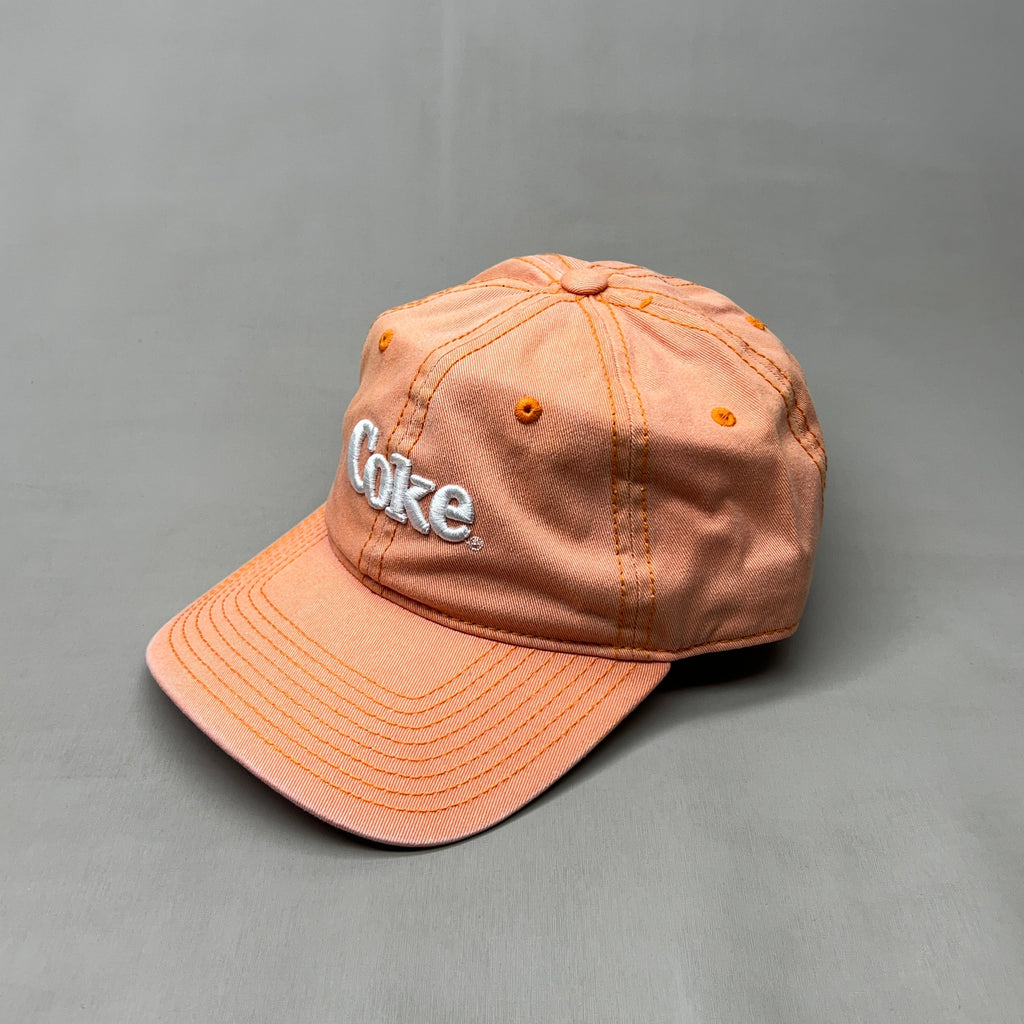 COCA-COLA Baseball Cap Strap Back Sz One Size Orange 23635 (New)