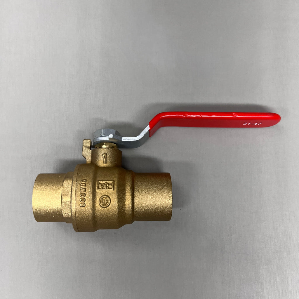 RED-WHITE VALVE Brass Ball Valve 1" 1.05 lb 5595AB (New)