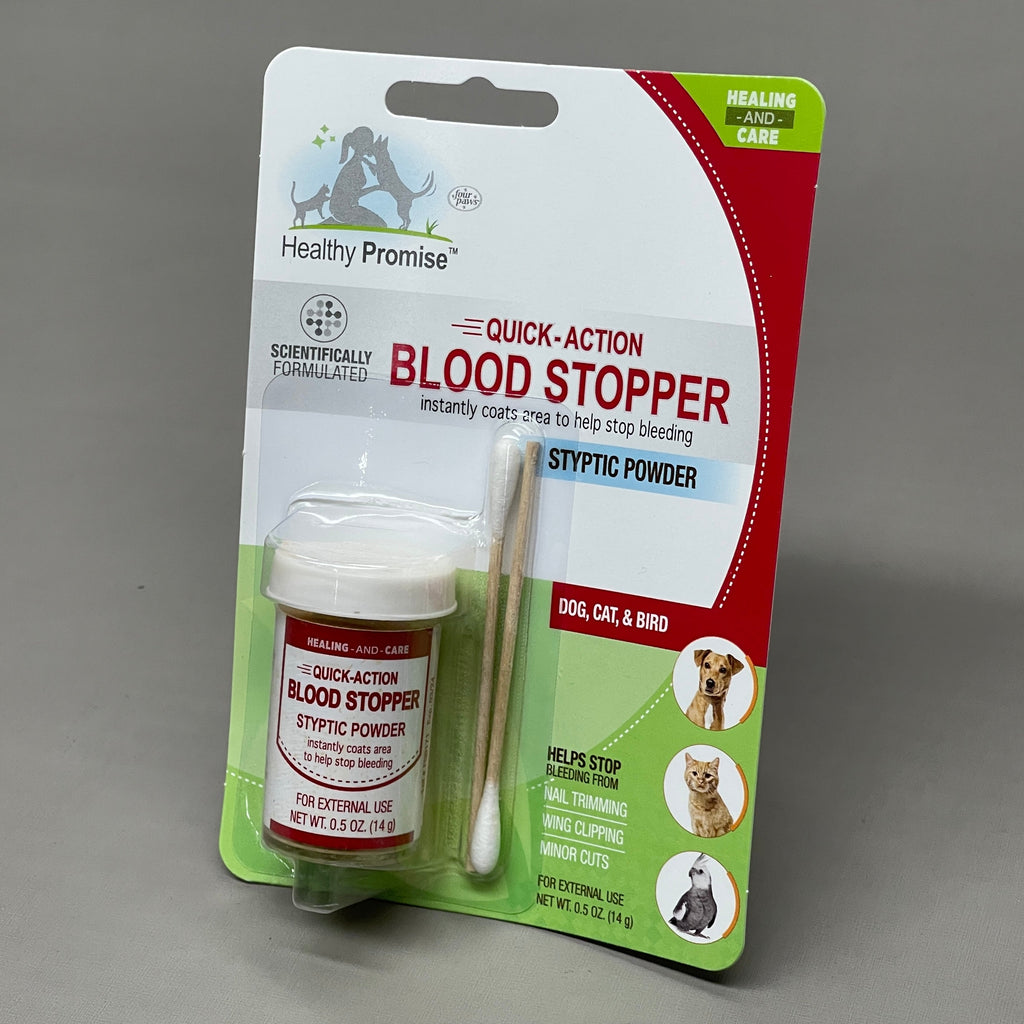 ZA@ FOUR PAWS Quick Action Blood Stopper Styptic Powder Bottles 0.5oz BB 03/24 (New)