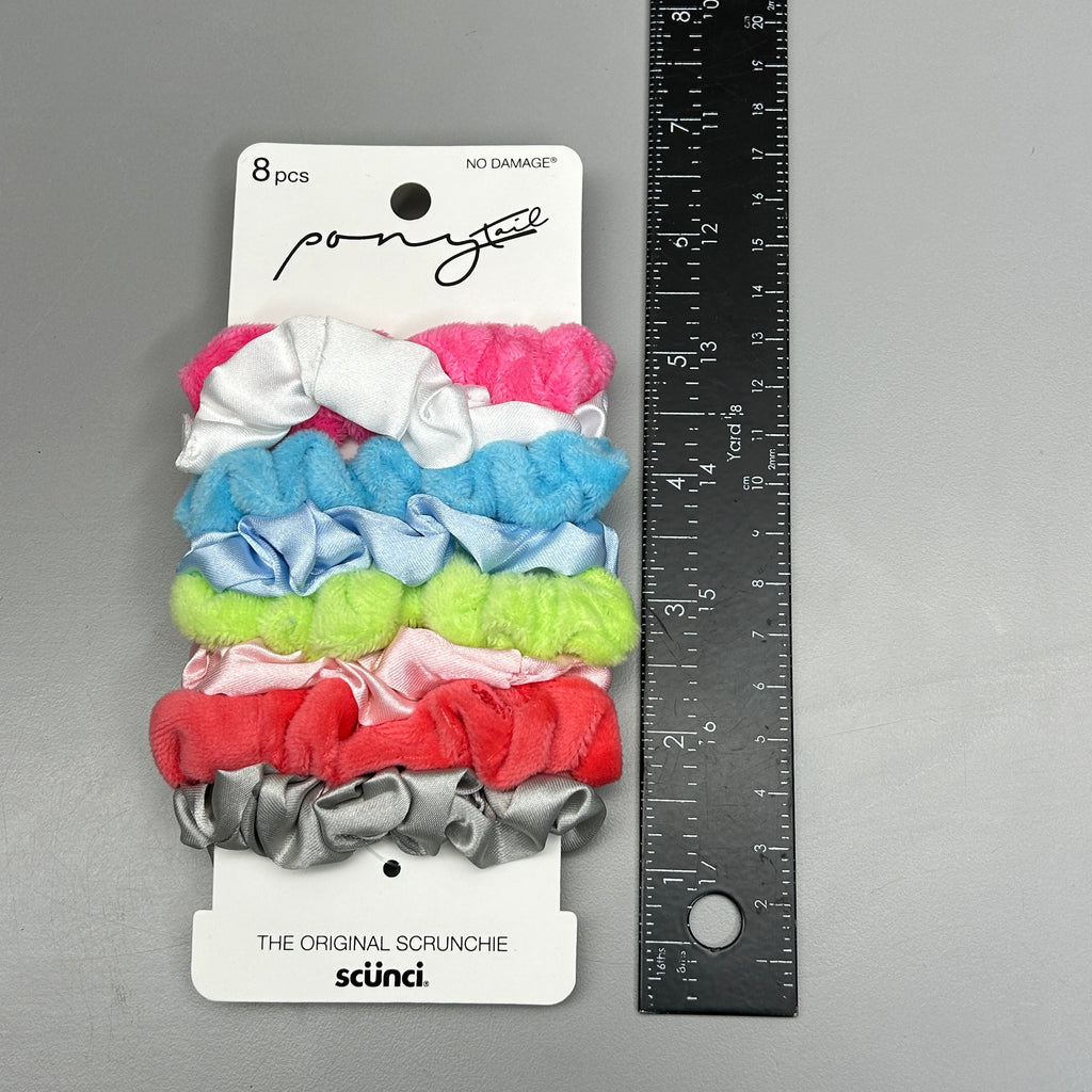 SCUNCI 3-PACK! The Original Scrunchie Multicolor 8-Pieces (New)