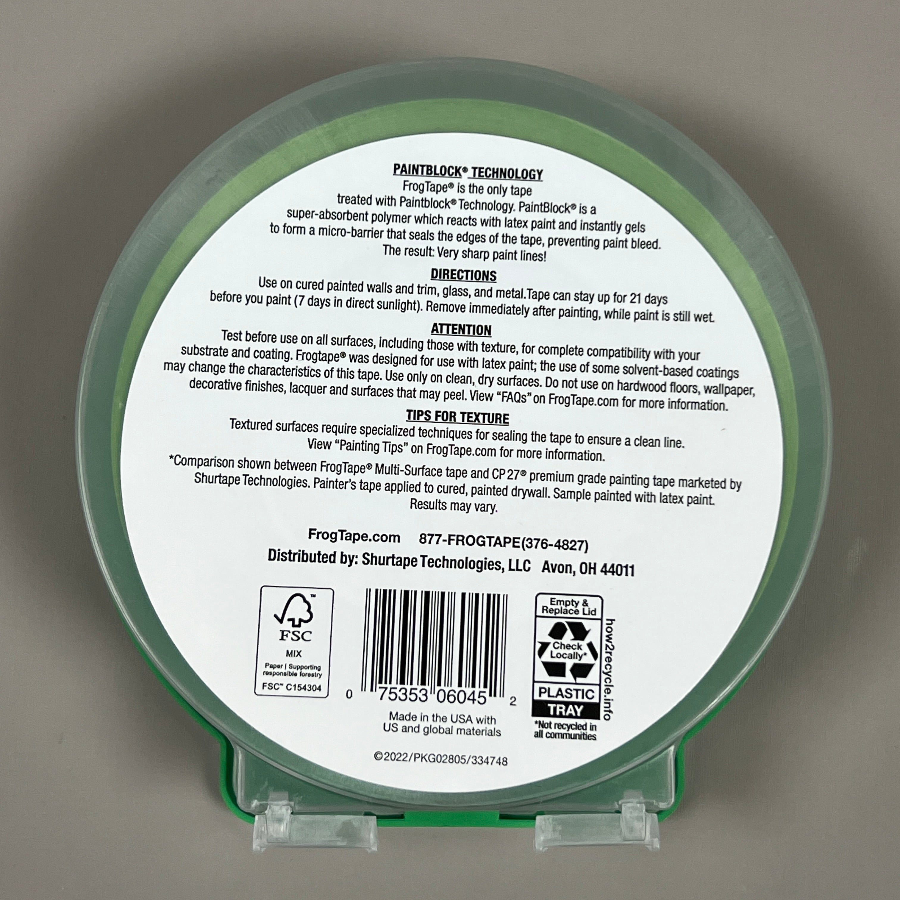 2-PK SHURTAPE FROGTAPE Multi-Surface Masking Tape Green 1.88 in x 60 yd 334726 (New)