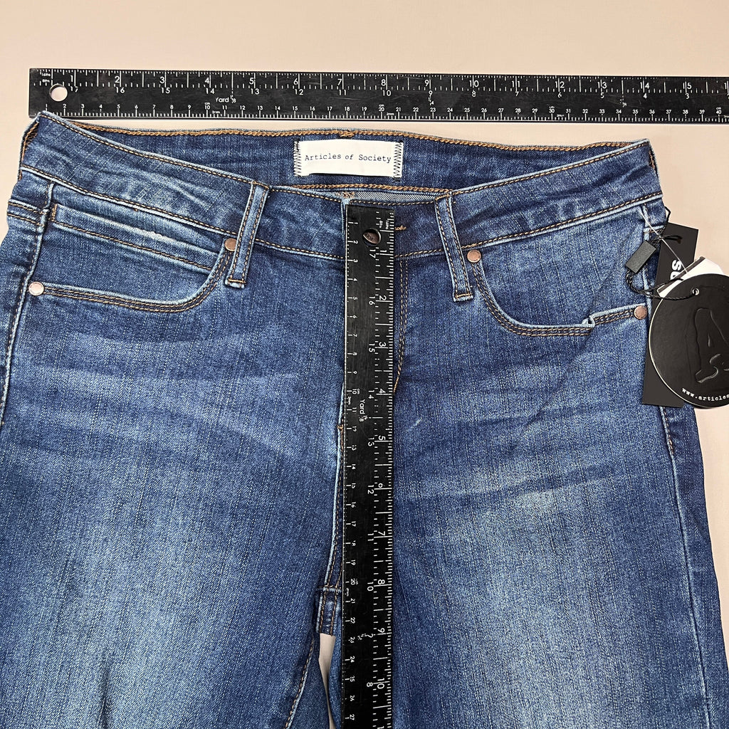 ARTICLES OF SOCIETY Hilo Ripped Denim Jeans Women's Sz 26 Blue 5350PLV-706 (New)
