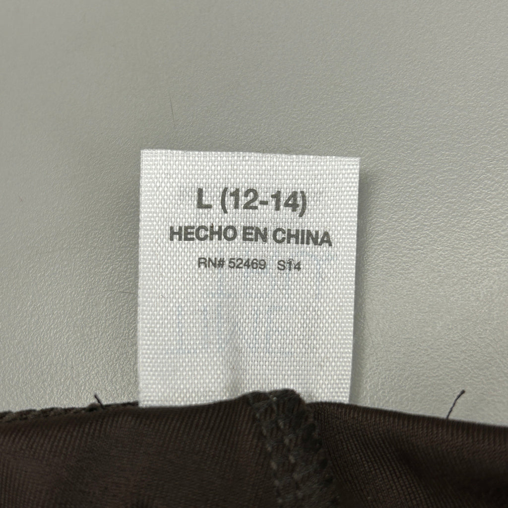 TIME AND TRU Women's Faux Leather Leggings Sz L 12-14 Brown (New)