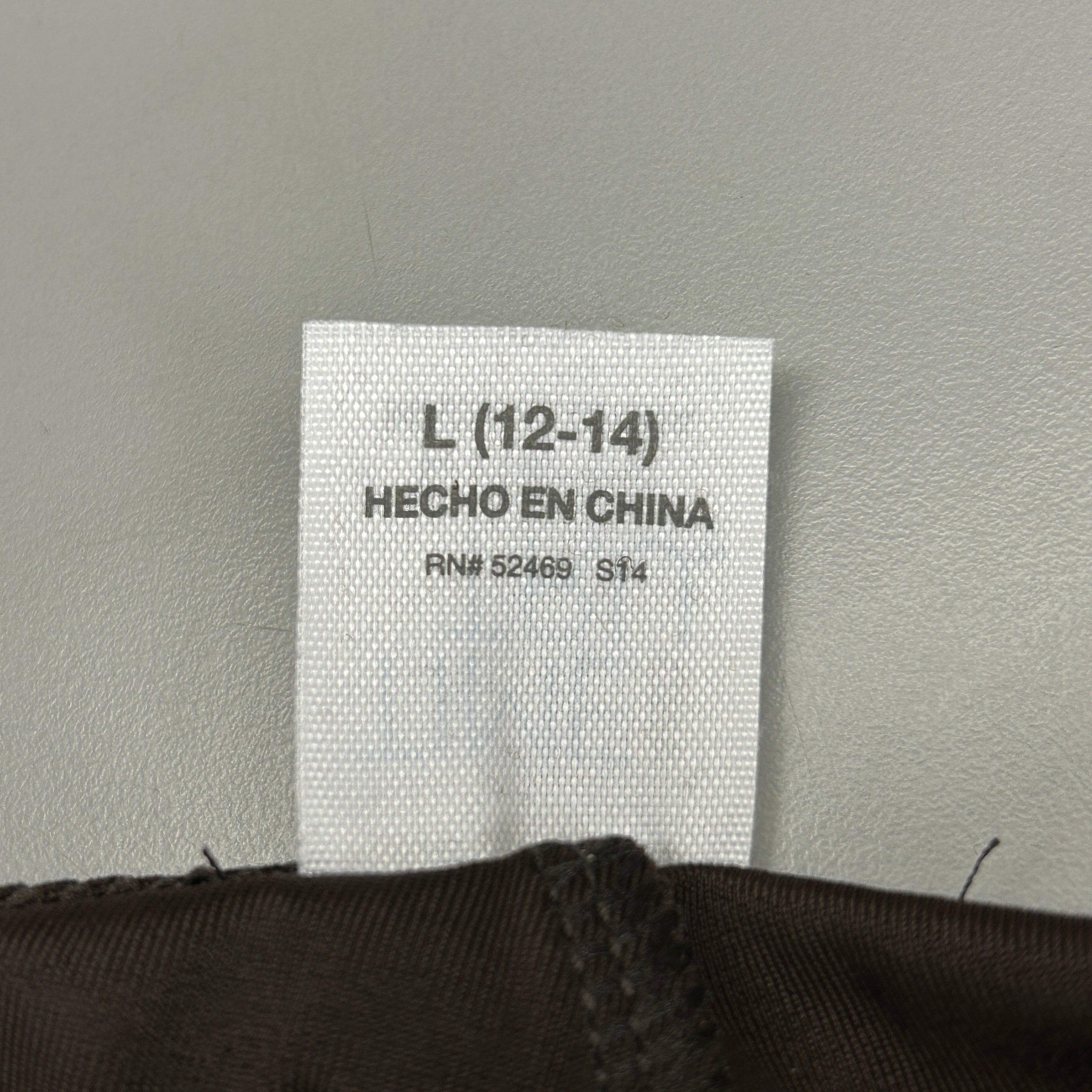 TIME AND TRU Women's Faux Leather Leggings Sz L 12-14 Brown (New)